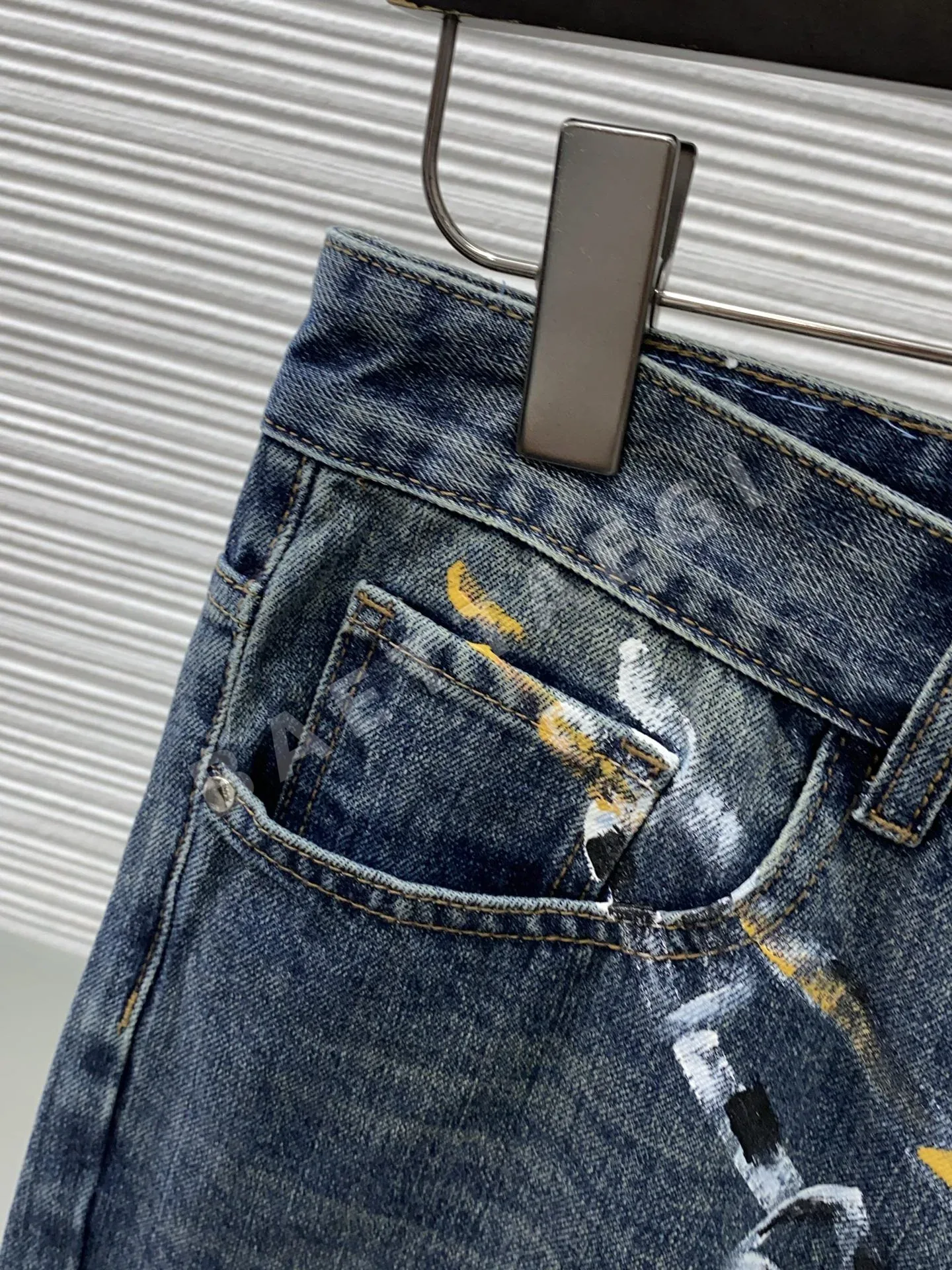 루이비통 데님 남성 반바지 상세 이미지 4
