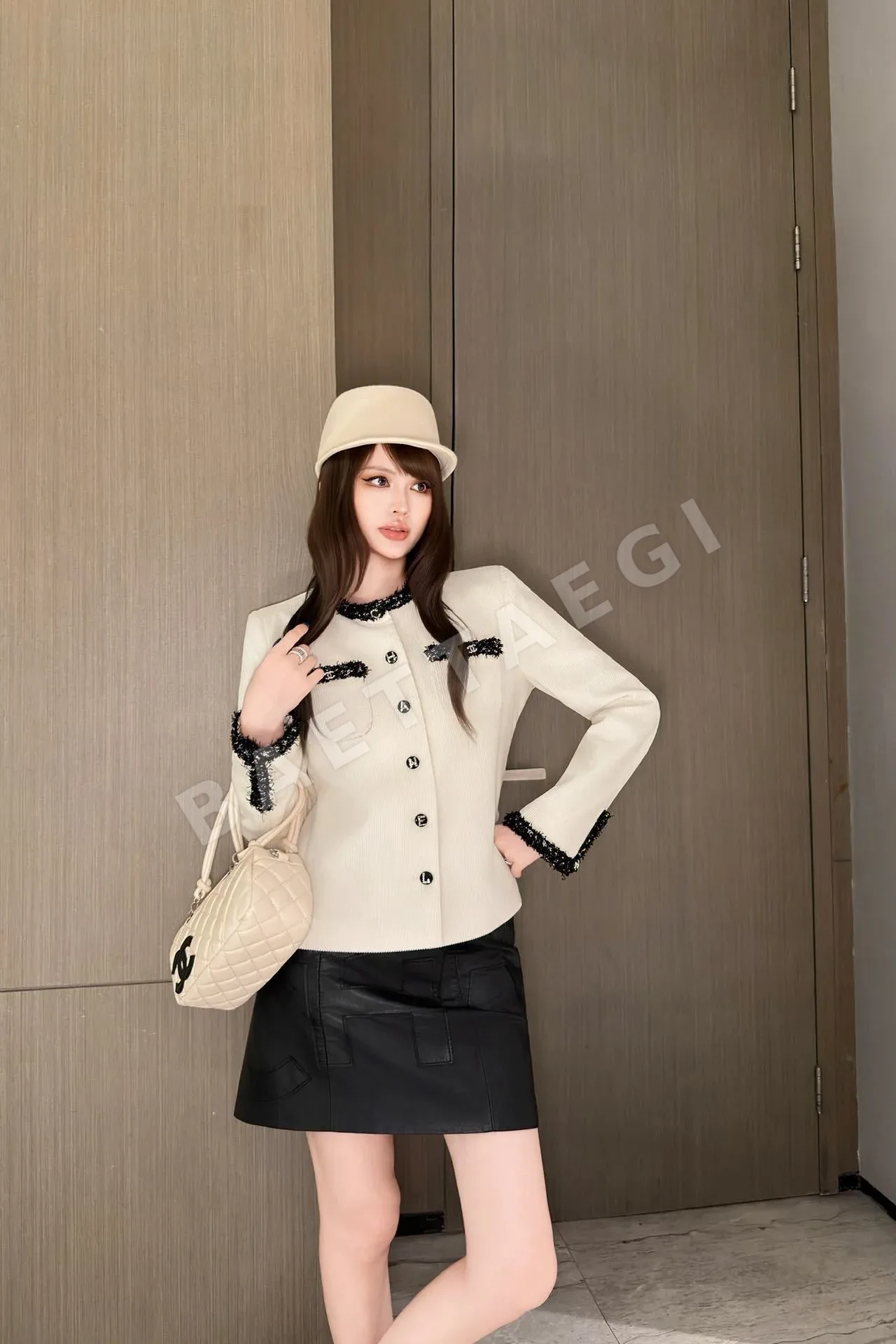샤넬 뉴 클래식 프렌치 스타일 여성 자켓 163829