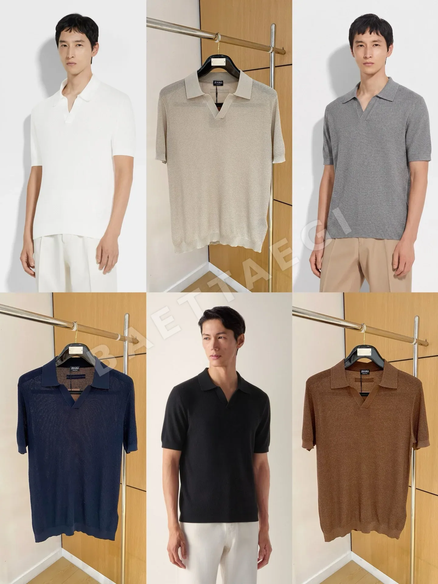 제냐 린넨 혼방 남성 반팔 티셔츠 상세 이미지 9