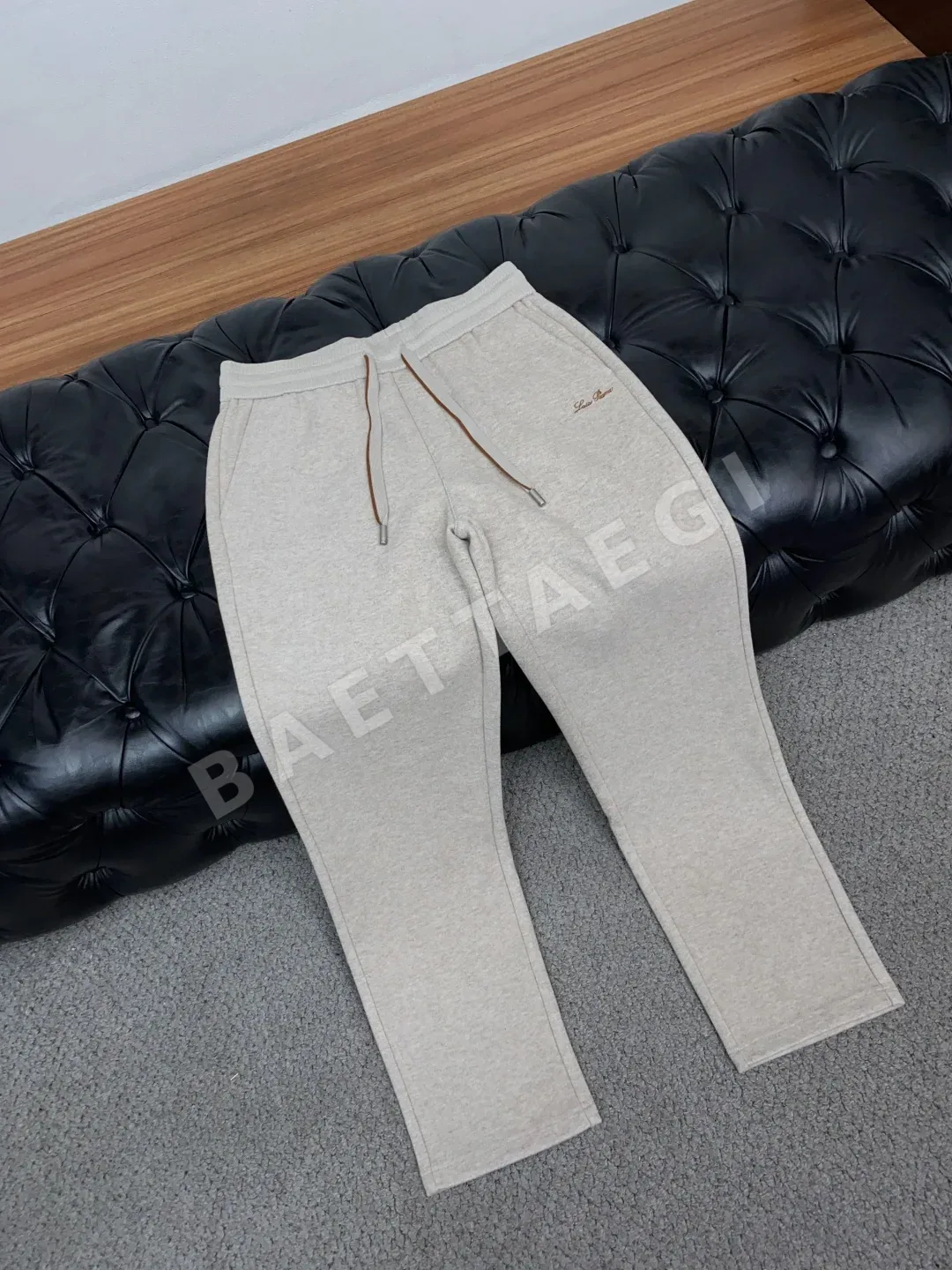 로로피아나 캐시미어 울 혼방 남성 스트레이트 바지 상세 이미지 6