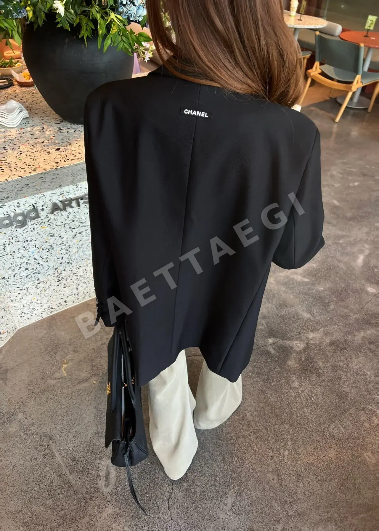 샤넬 심플 수트 여성 자켓 상세 이미지 2