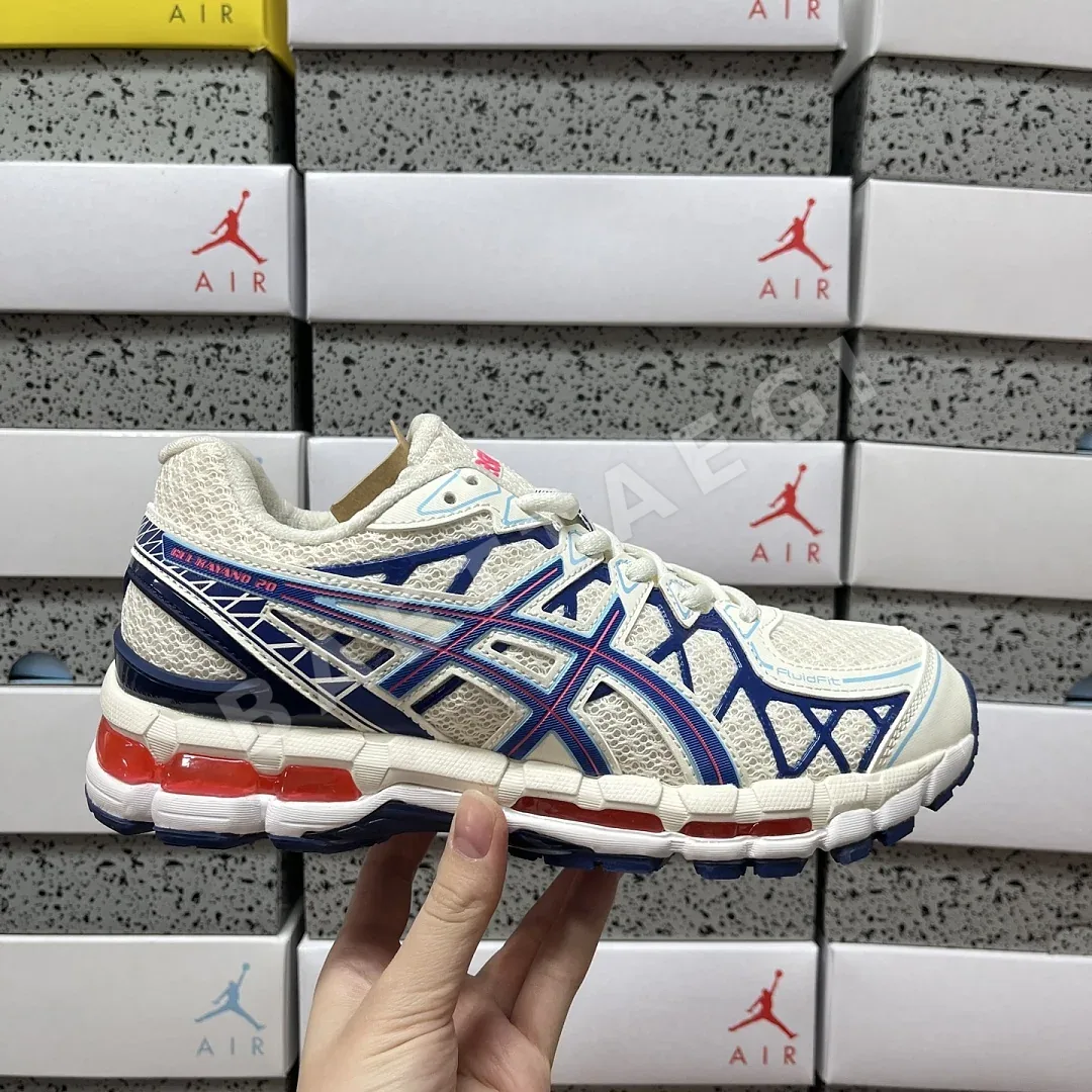 아식스 [TOP] 젤 카야노 20 1203A388-101 200416 Asics Gel-Kayano 20 Cream Blue Red 상세 이미지 4