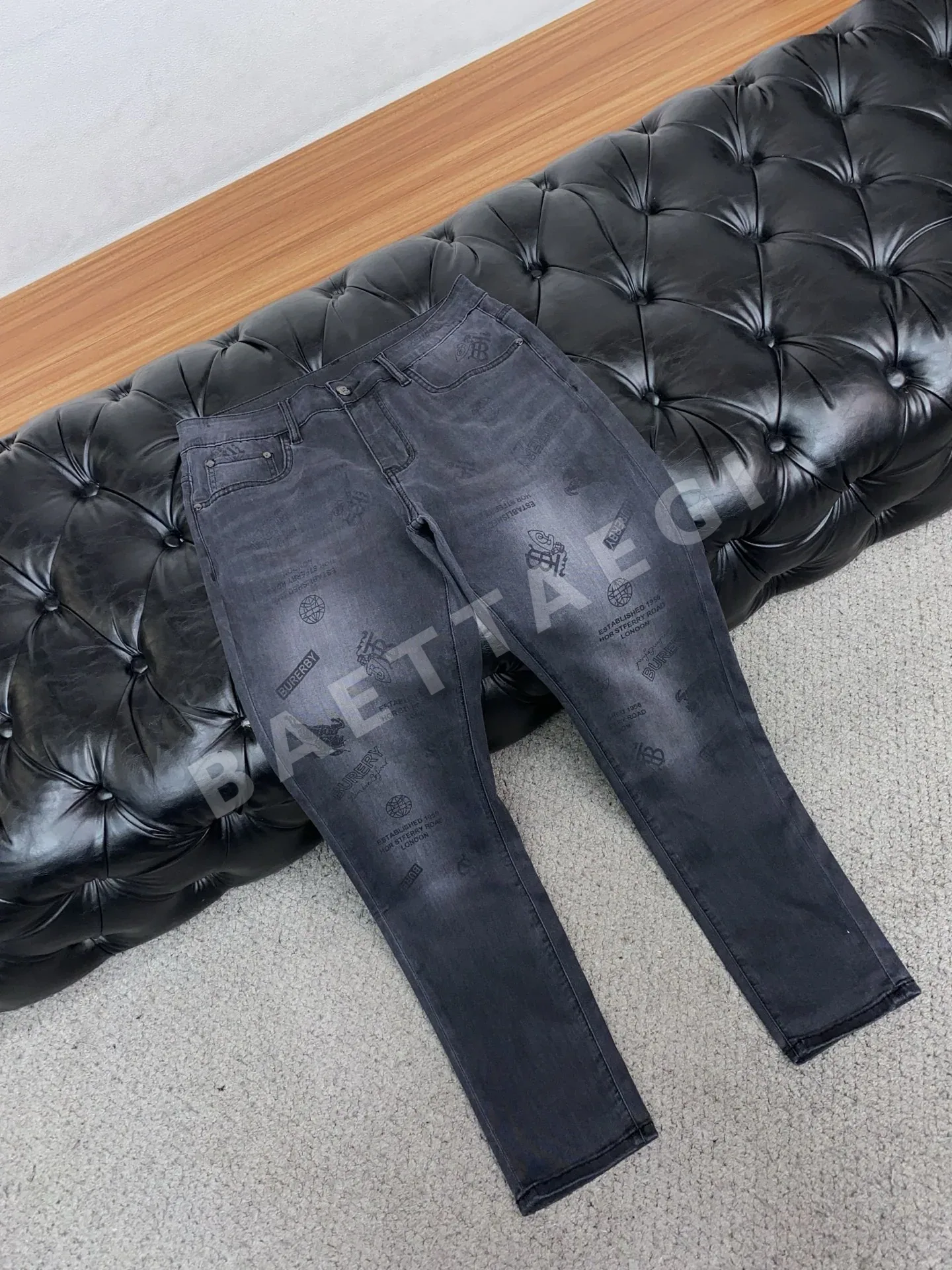 버버리 데님 남성 청바지 상세 이미지 6