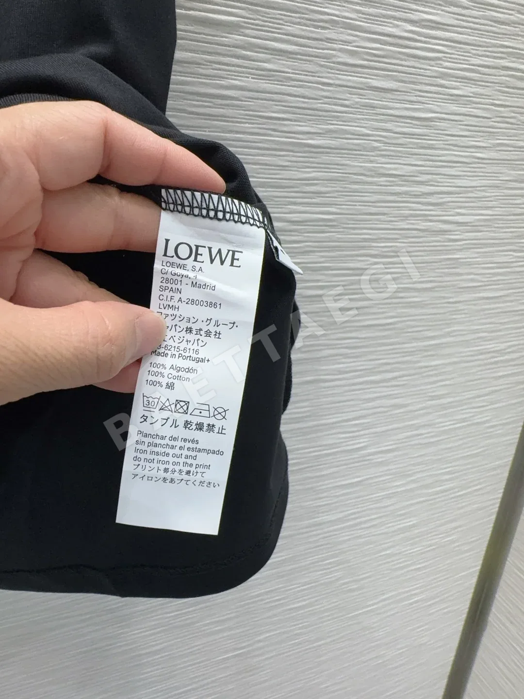 로에베 심플 레귤러핏 여성 반팔 티셔츠 상세 이미지 7