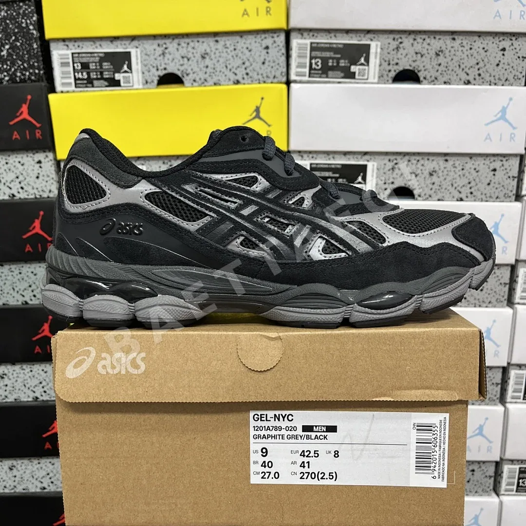 아식스 [ZC] 젤 NYC 1201A789-020 200328 Asics Gel-NYC Graphite Grey Black