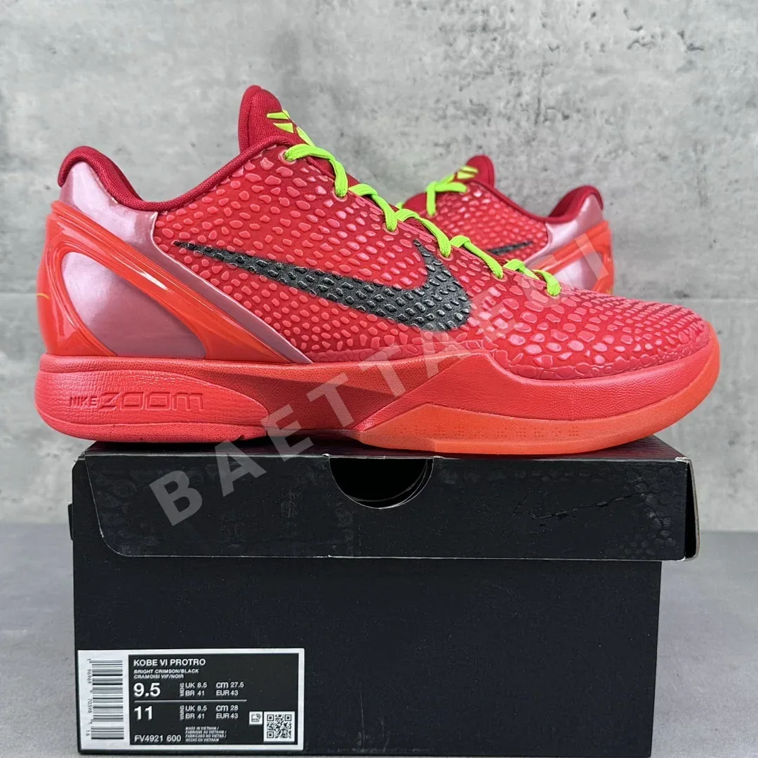 나이키 [GX] 코비 6 프로트로 레드 블랙 FV4921-600 201371 Nike Kobe 6 Protro Reverse Grinch ZK6 상세 이미지 1