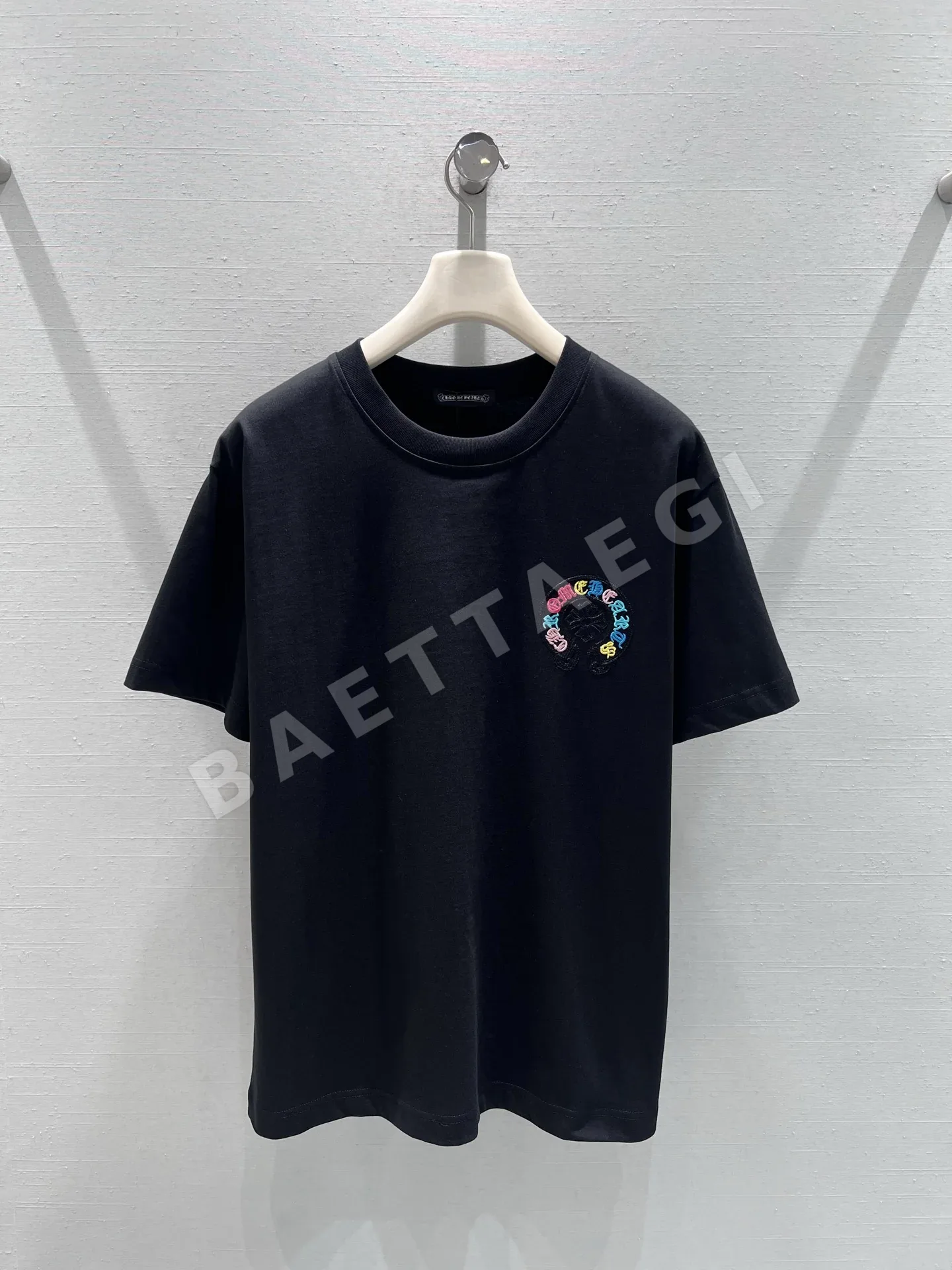 크롬하츠 자수 패턴 여성 반팔 티셔츠 53140