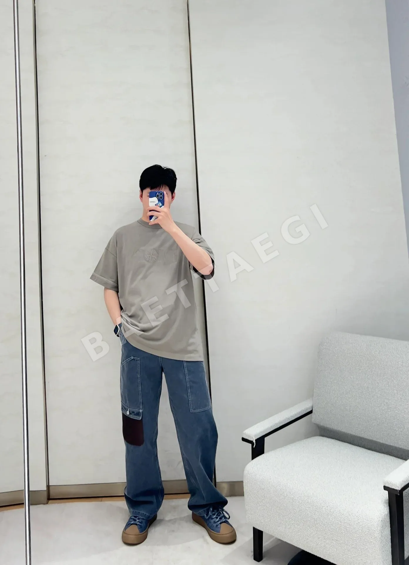 스톤아일랜드 남성 반팔 상세 이미지 3