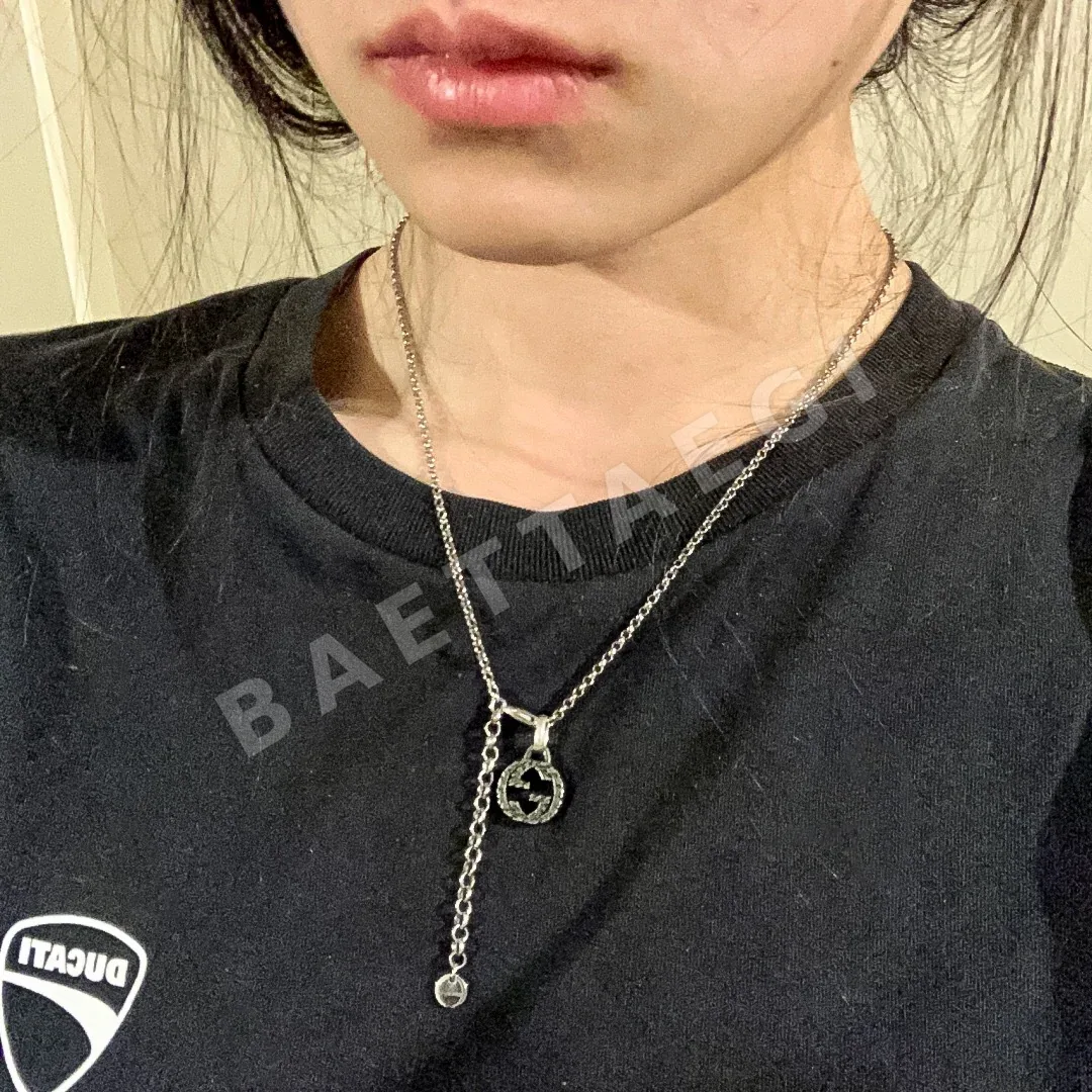 구찌 더블 G 스타링 실버 목걸이 상세 이미지 4