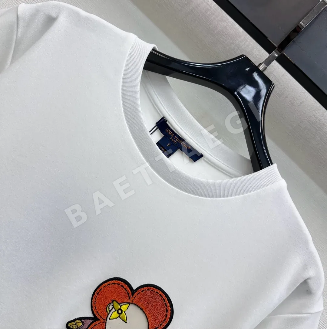 루이비통 크루넥 코튼 반팔 티셔츠 상세 이미지 3