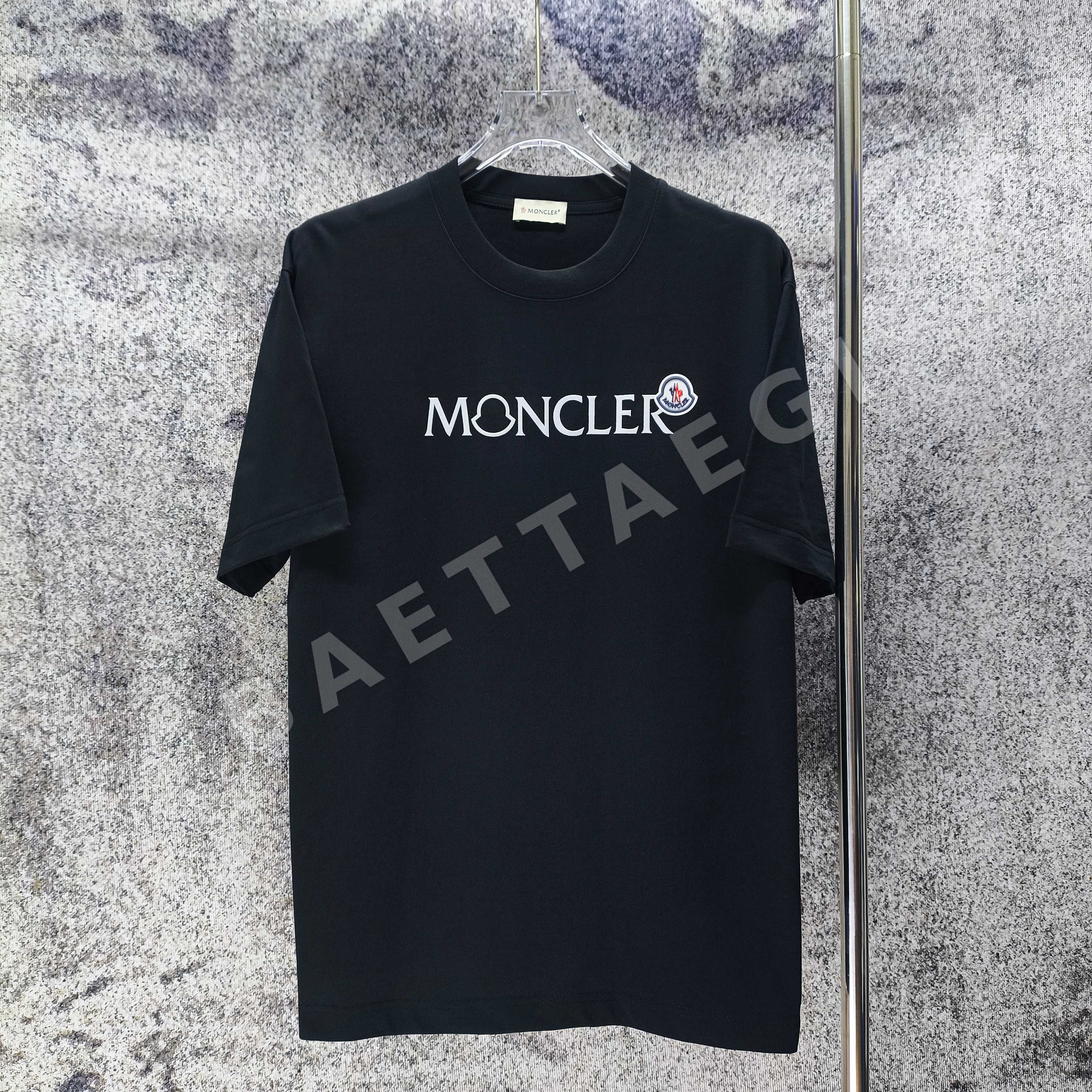 몽클레르 플로키 가공 실리콘 패치 여성 반팔 티셔츠 상세 이미지 2