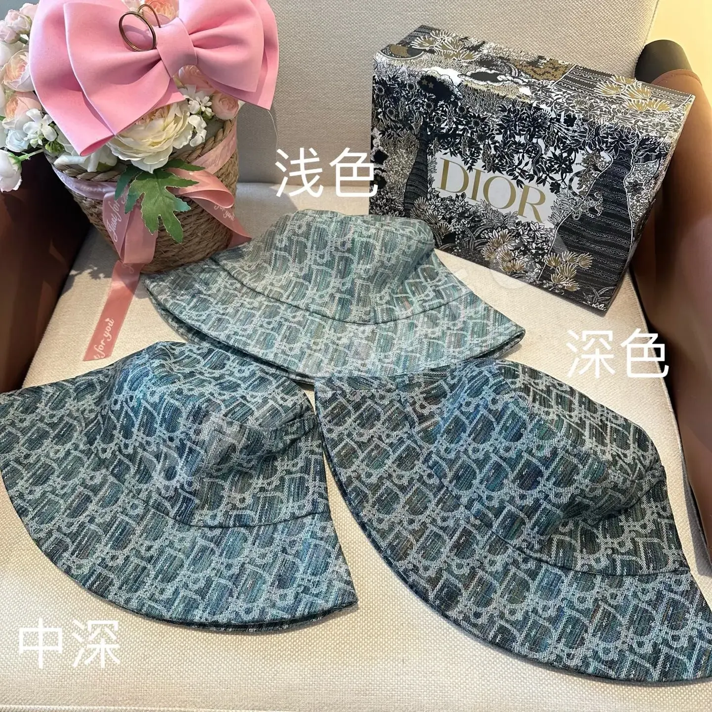 디올 통기성 버킷햇 모자 133673