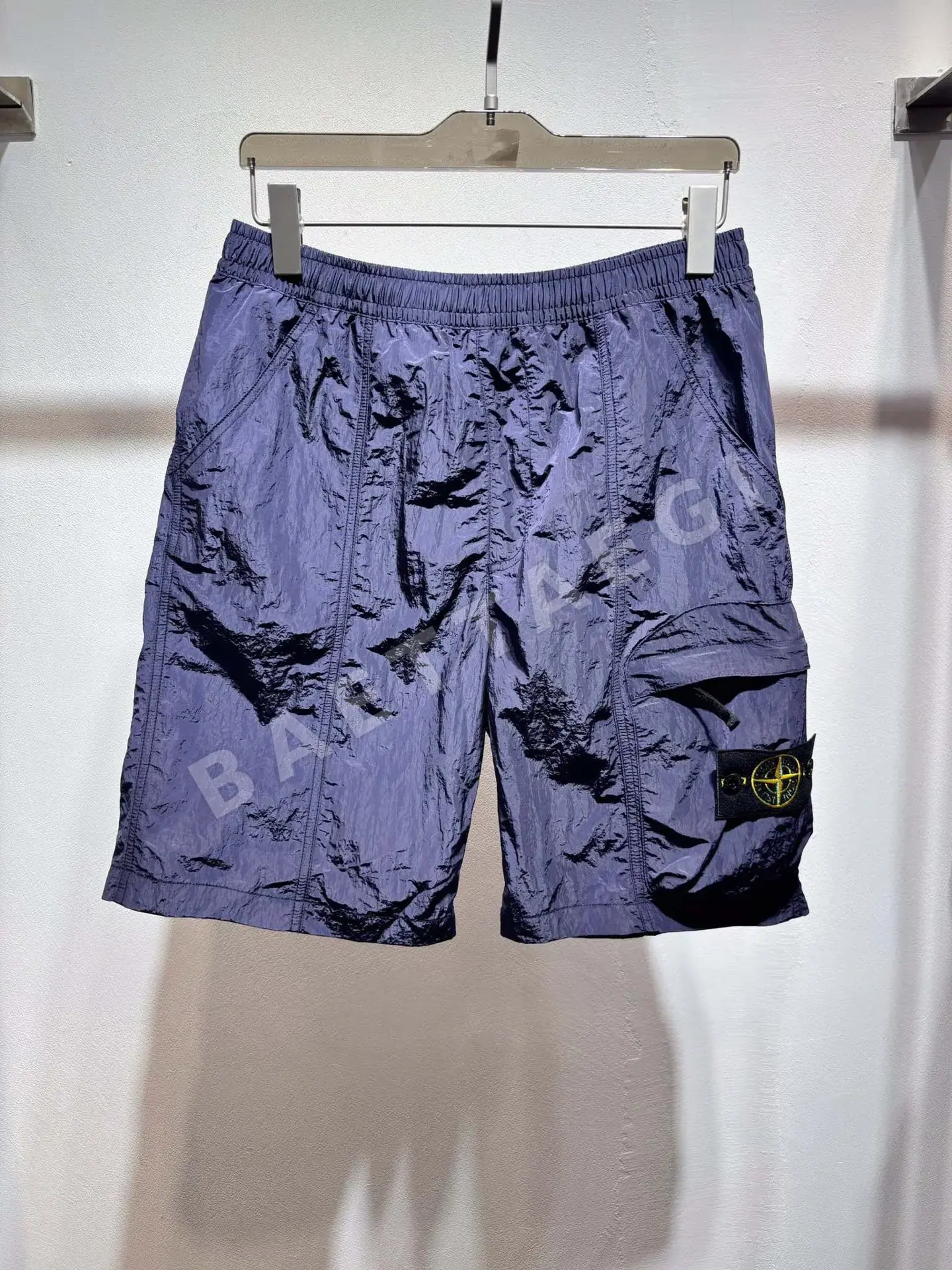 스톤아일랜드 메탈 나일론 포켓 반바지 51037