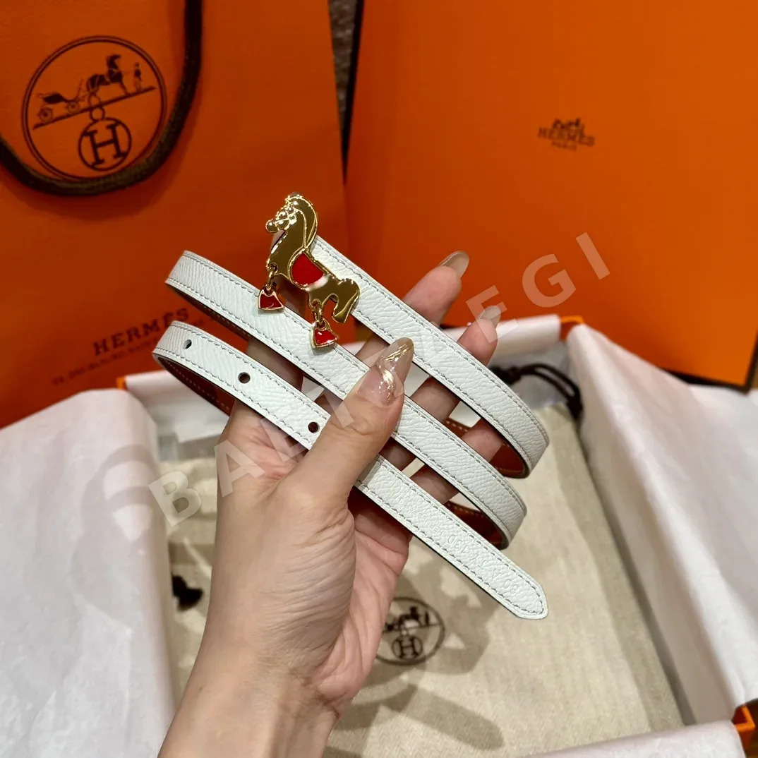 에르메스 포니 버클 양면 가죽 벨트 상세 이미지 1