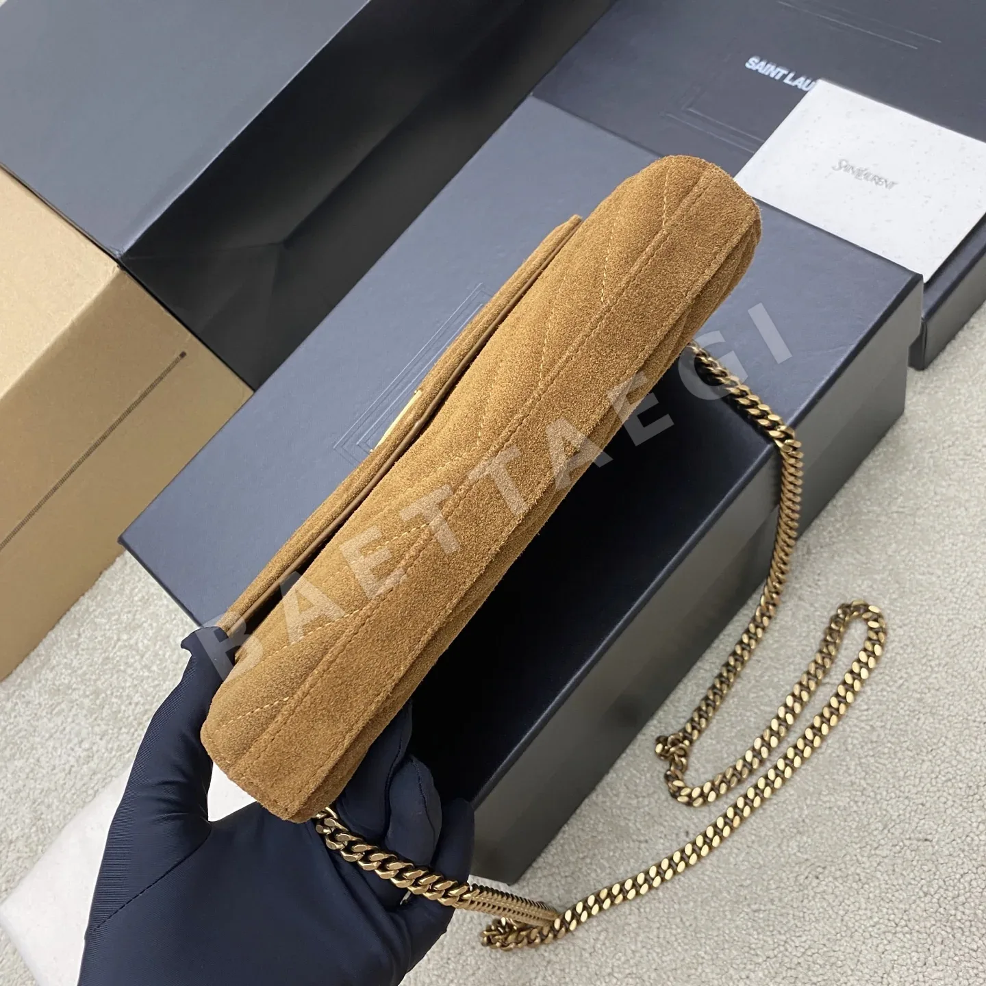 생로랑 YSL WOC 엔벨로프 체인 숄더백 상세 이미지 4