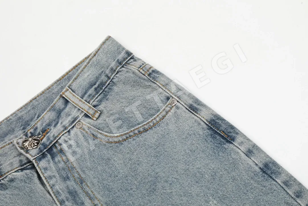 크롬하츠 블랙 소가죽 재단 남성 바지 상세 이미지 6
