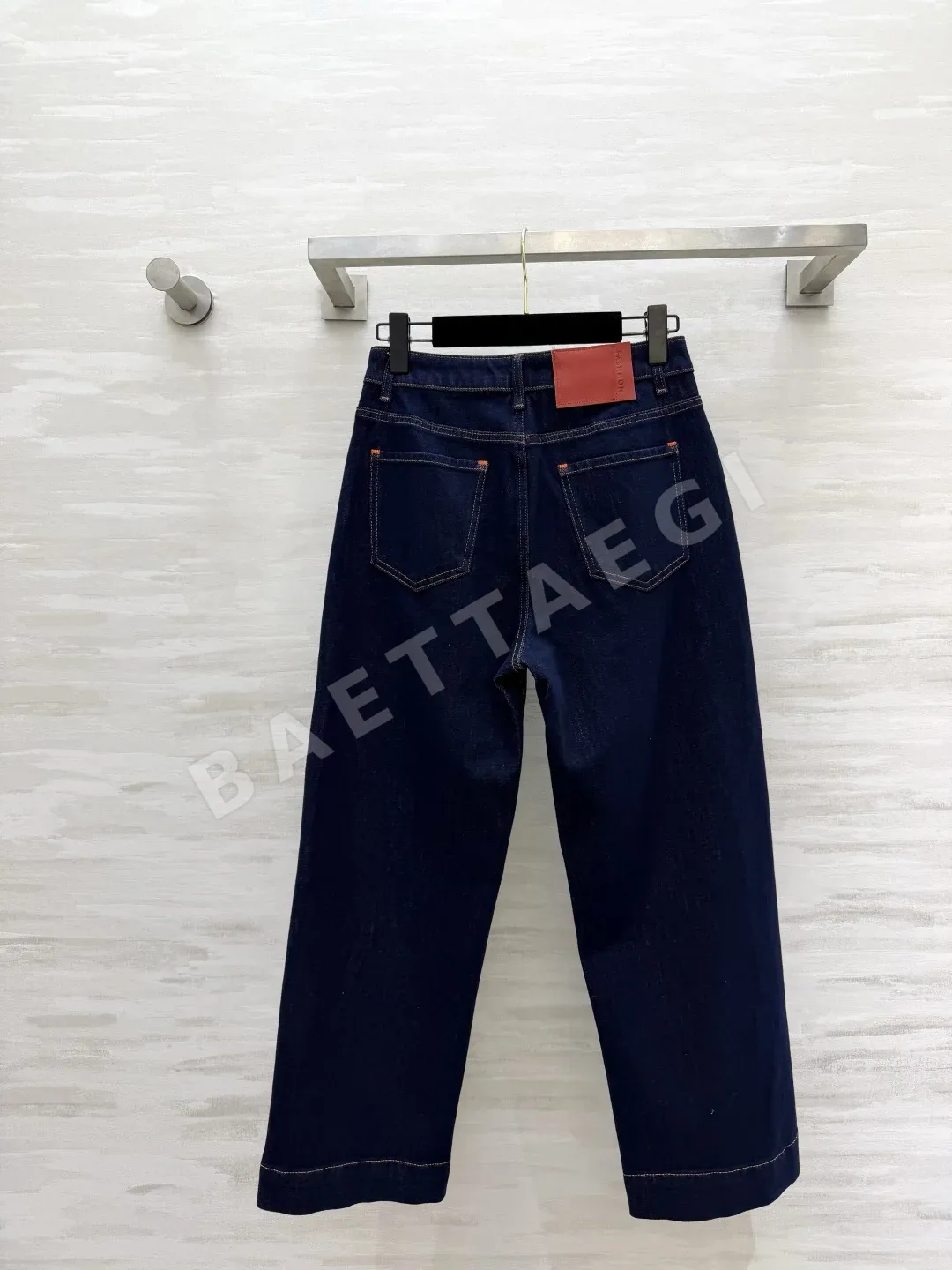 프라다 라이트워시블루 크롭 와이드 데님 여성 의류 상세 이미지 7
