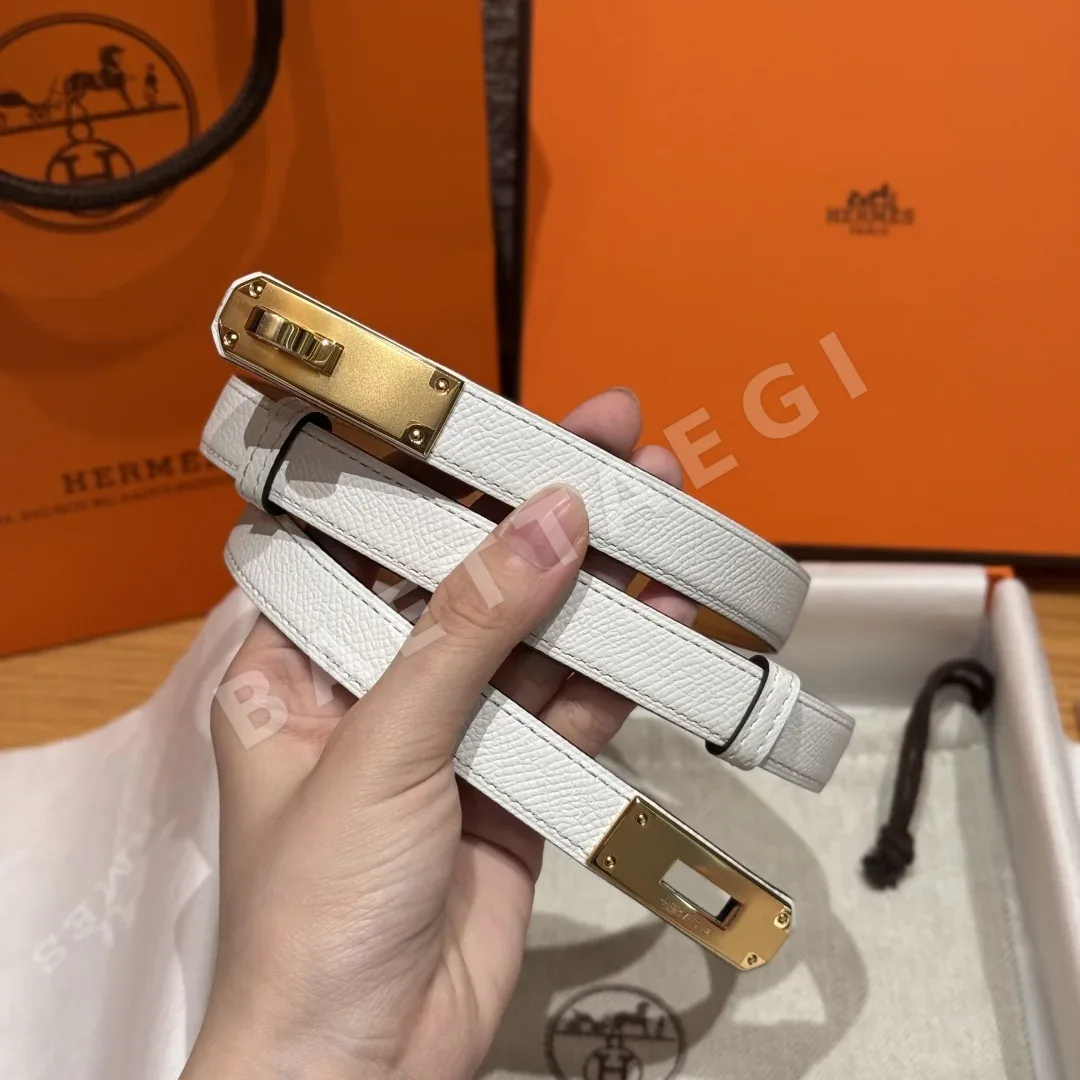 에르메스 패밀리 켈리 팔라듐 버클 엡손 송아지가죽 벨트 상세 이미지 2