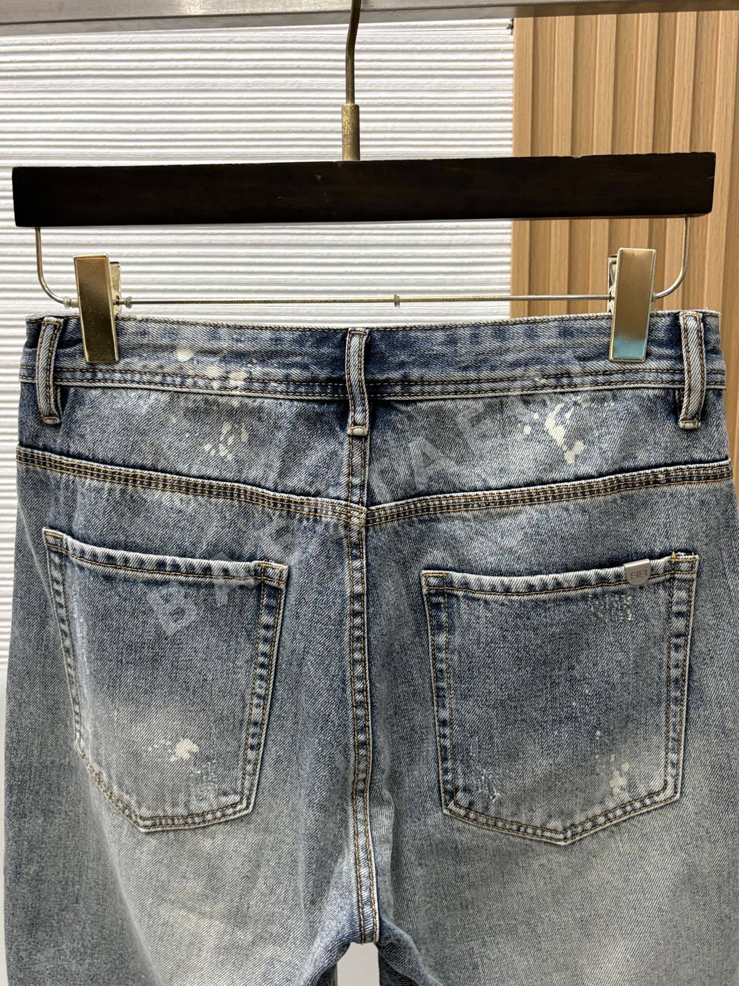 발렌시아가 남성 데님 반바지 상세 이미지 5