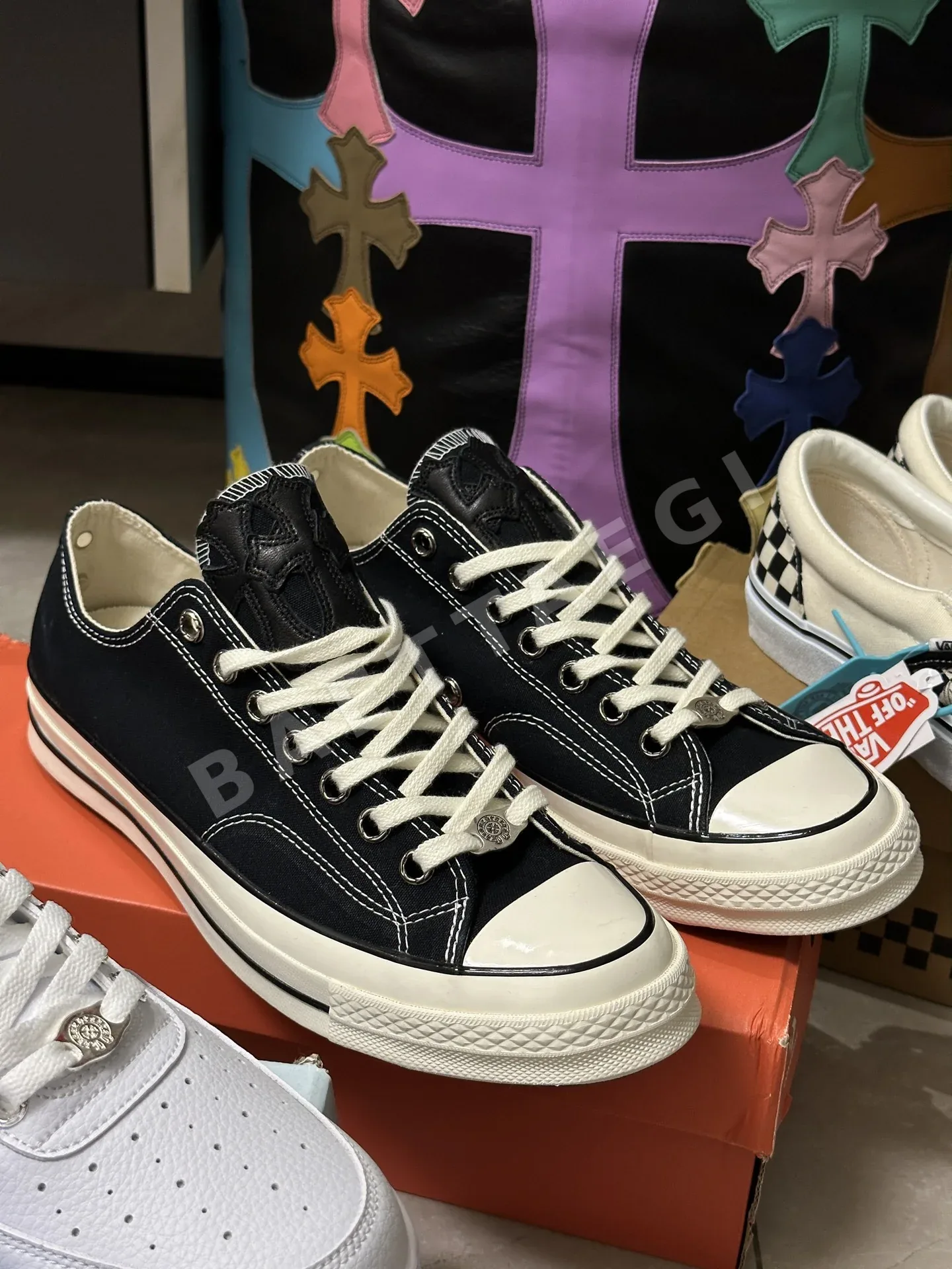 크롬하츠 스니커즈 1970 년대 캔버스 162019