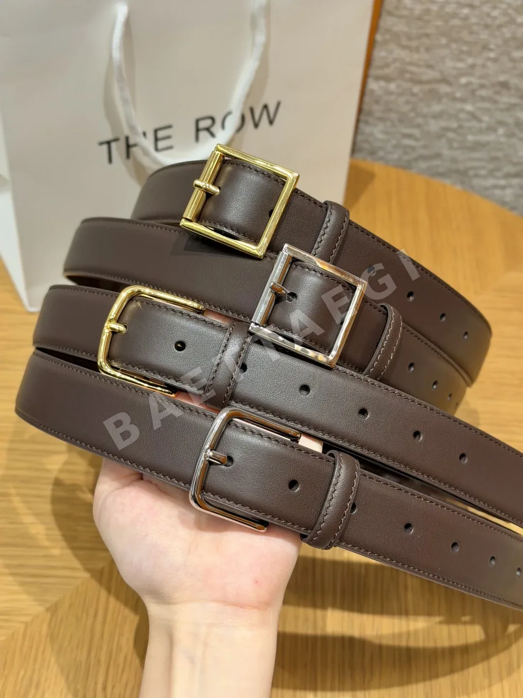더로우 클래식 송아지가죽 벨트 32mm 상세 이미지 3