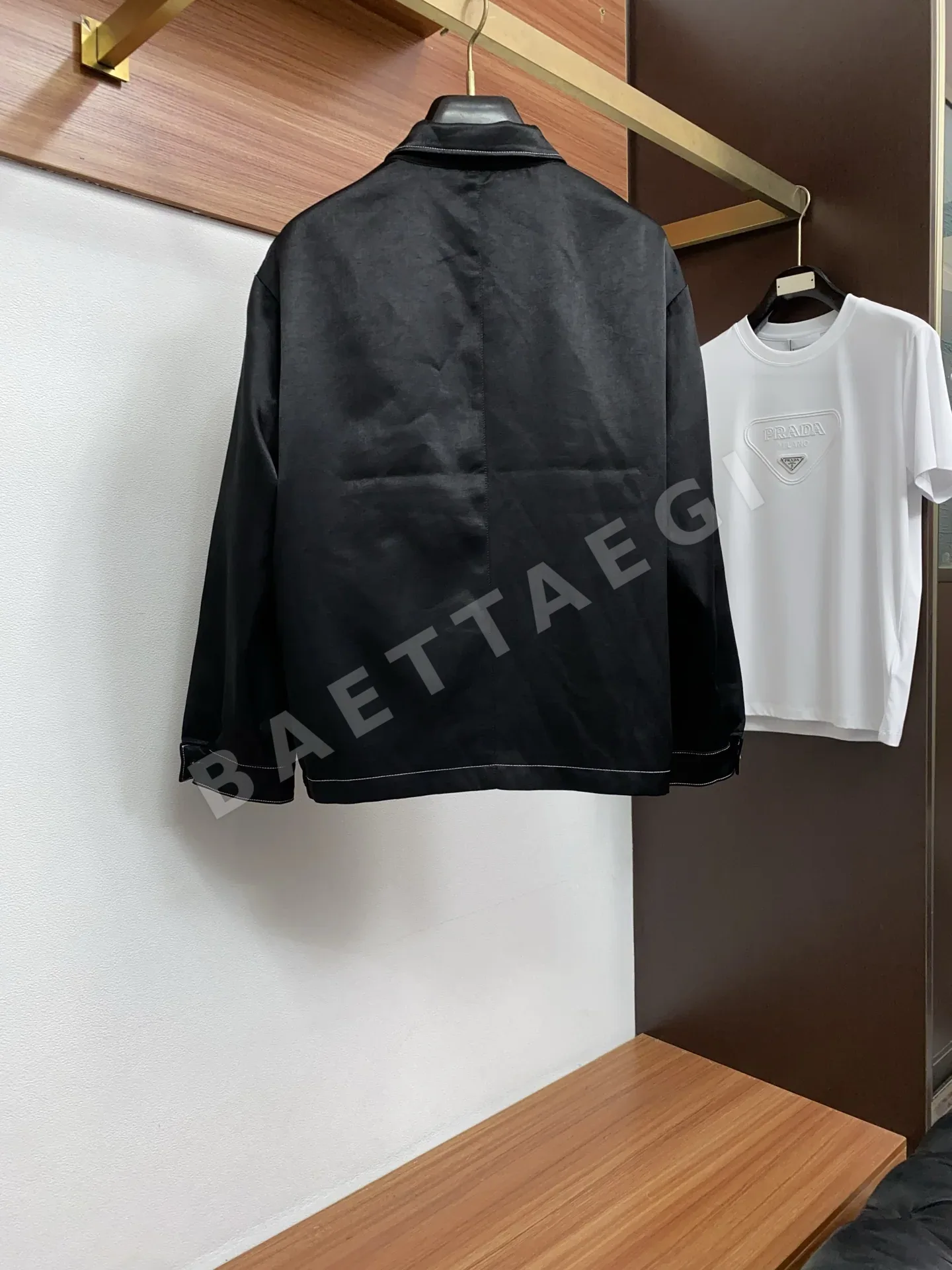 프라다 텐셀 라펠 슬림핏 남성 자켓 상세 이미지 10