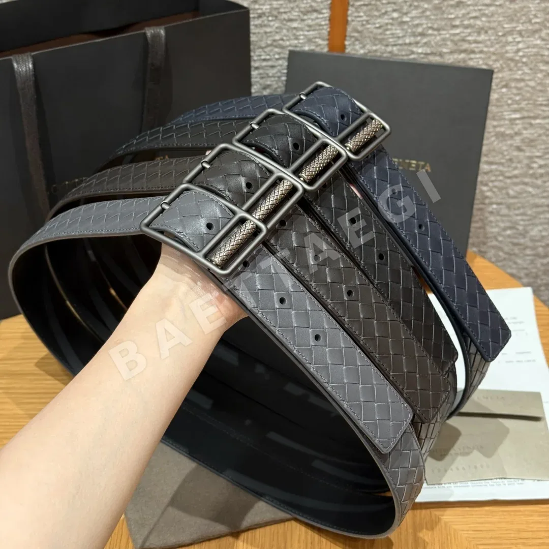 보테가베네타 인트레치아토 카프스킨 남성 벨트 40MM 176957