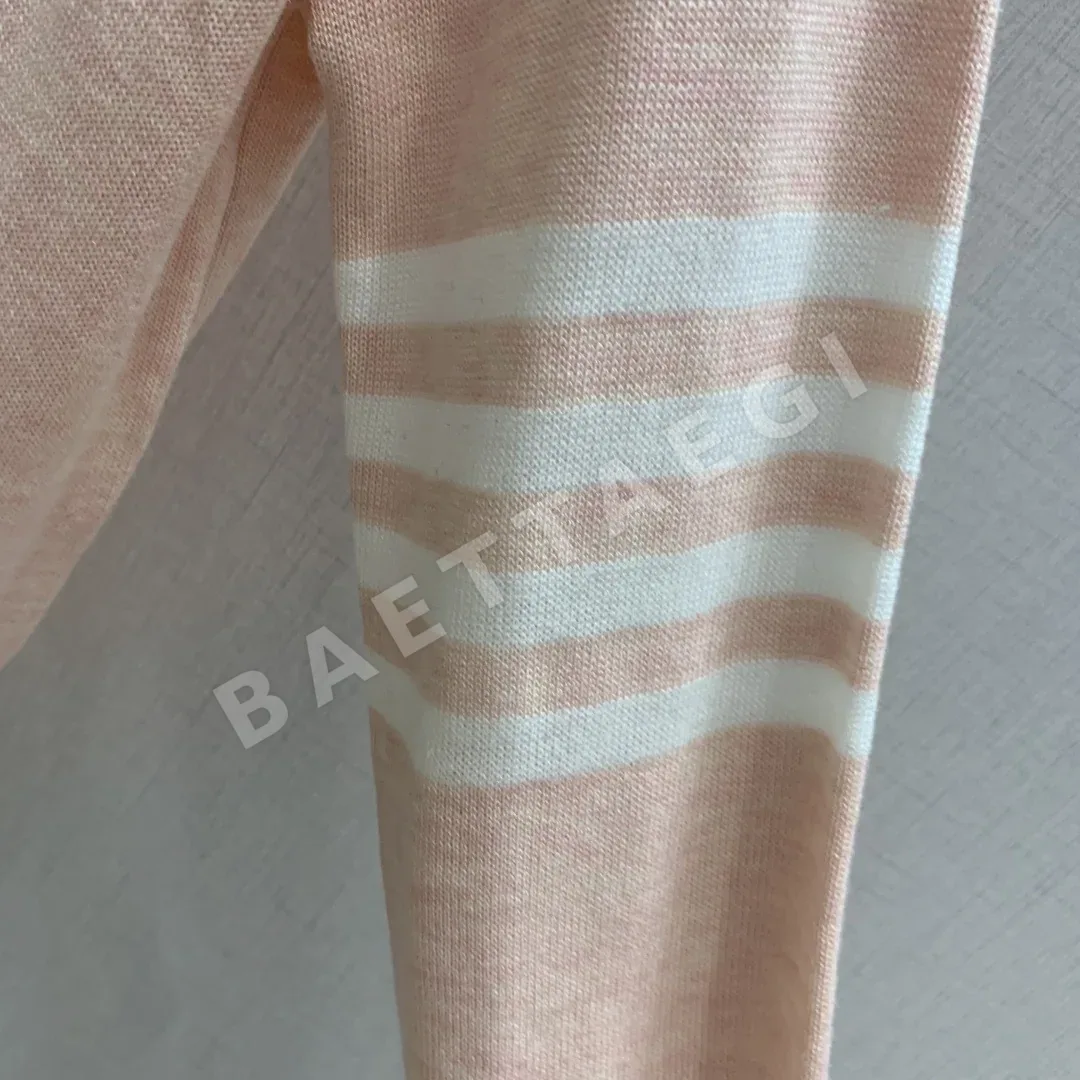 톰브라운 강아지 자수 4바 스트라이프 여성 니트 가디건 상세 이미지 6