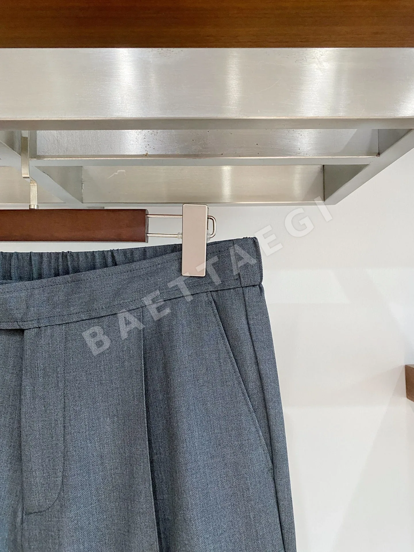 브리오니 텐셀 혼방 면 울 남성 바지 상세 이미지 4