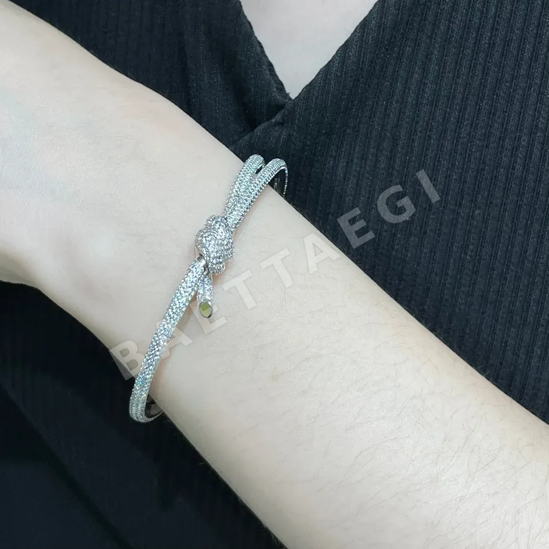 티파니 다이아몬드 장식 T 노트 팔찌 71172