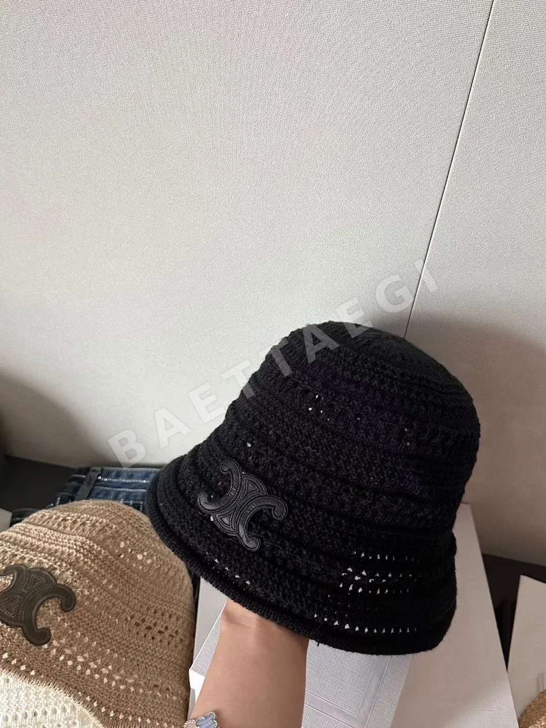 셀린느 시스루 메시 피셔맨 햇 상세 이미지 7
