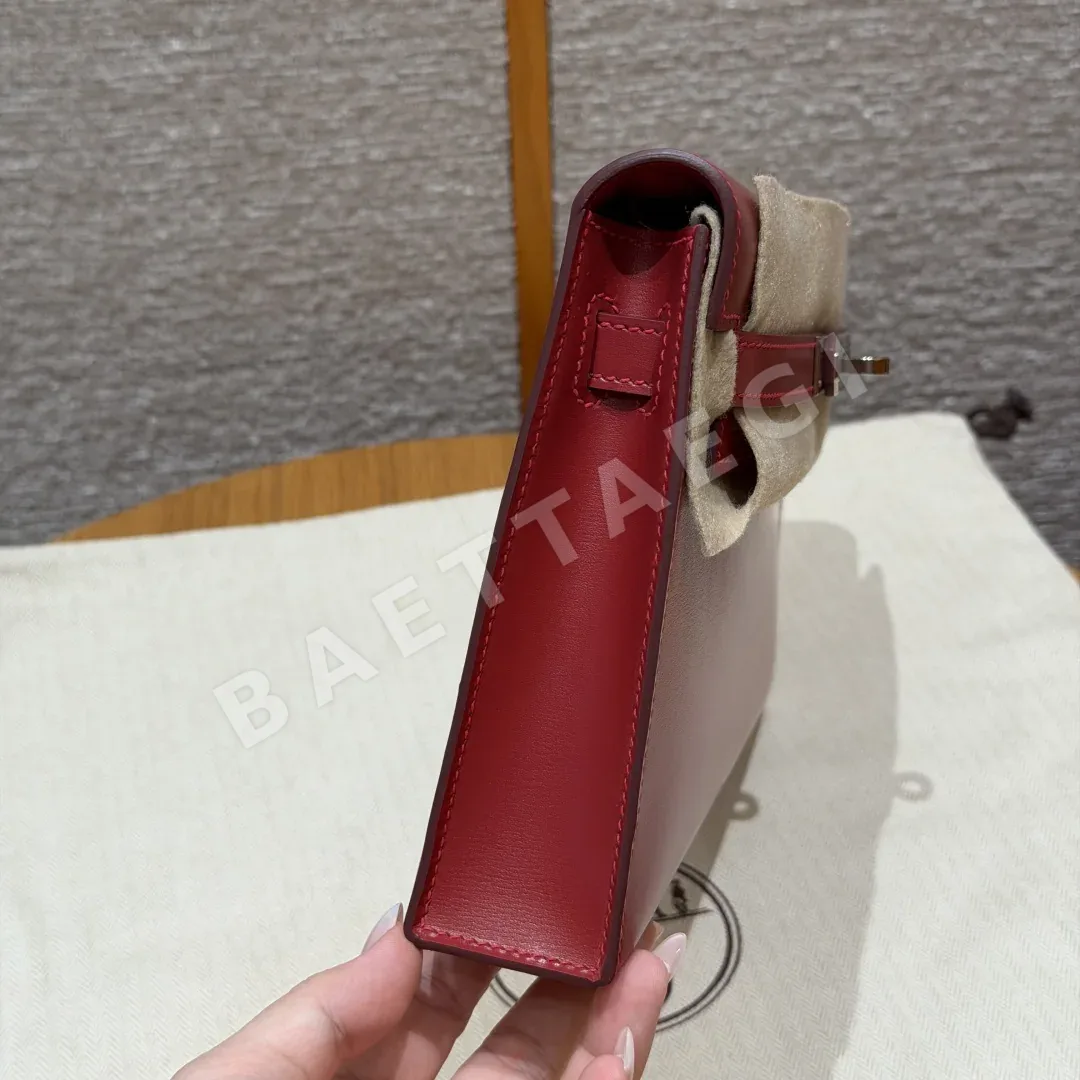 에르메스 켈리 엘란 칠리 레드 가죽 가방 상세 이미지 3