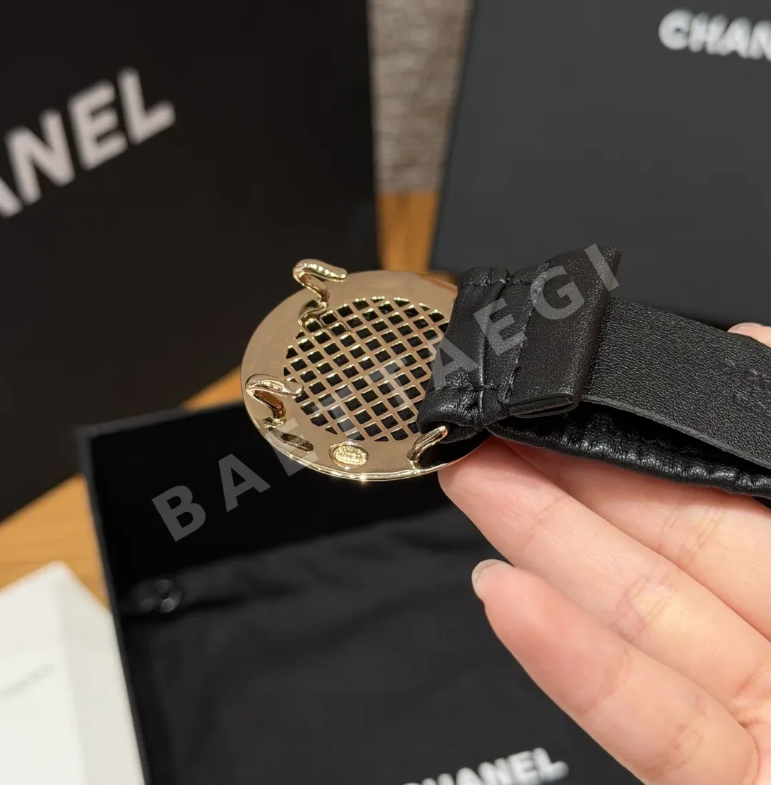 샤넬 플리츠 고무 벨트 30mm 상세 이미지 4