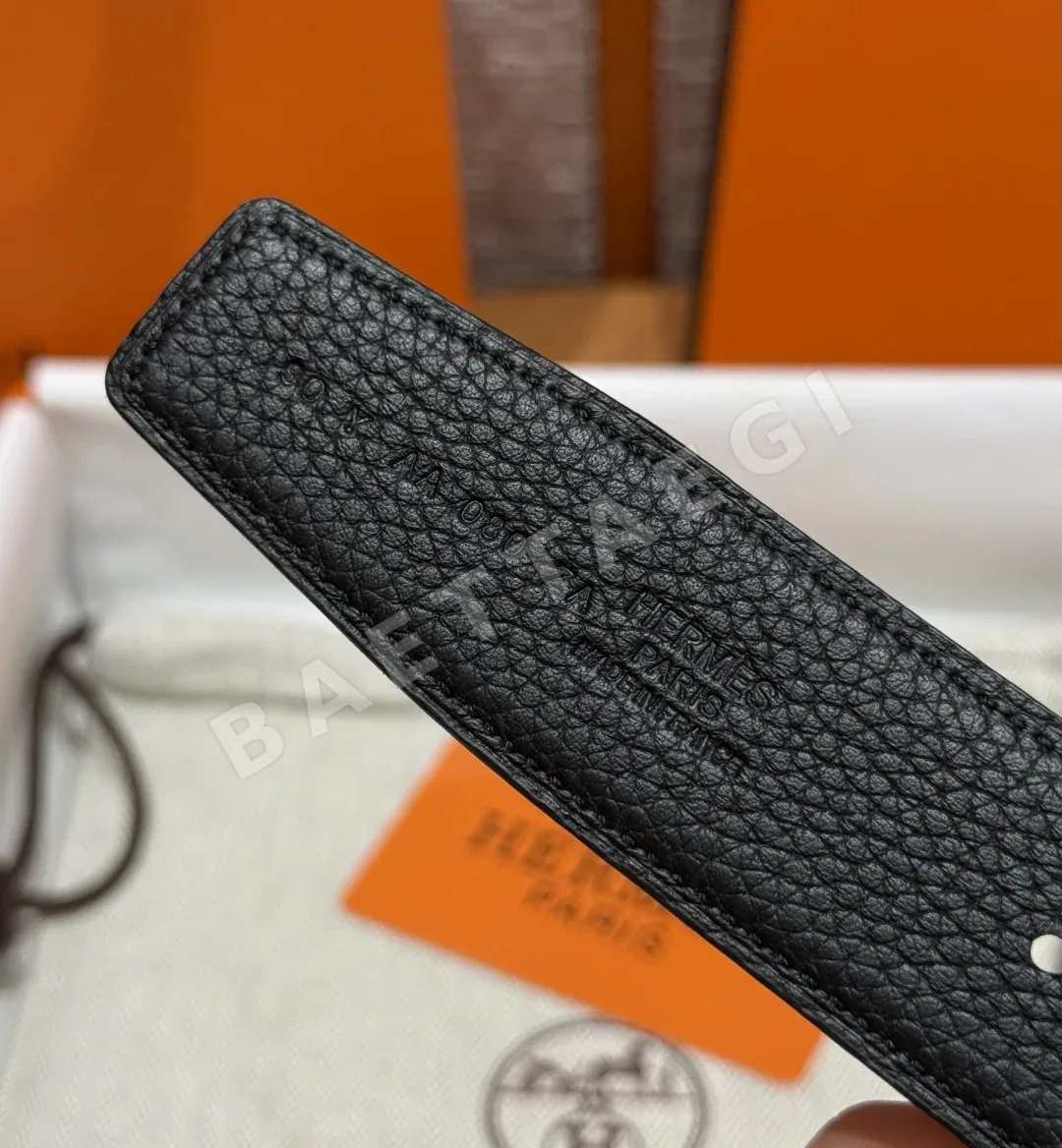 에르메스 H 버클 리버시블 가죽 벨트 32mm 상세 이미지 7