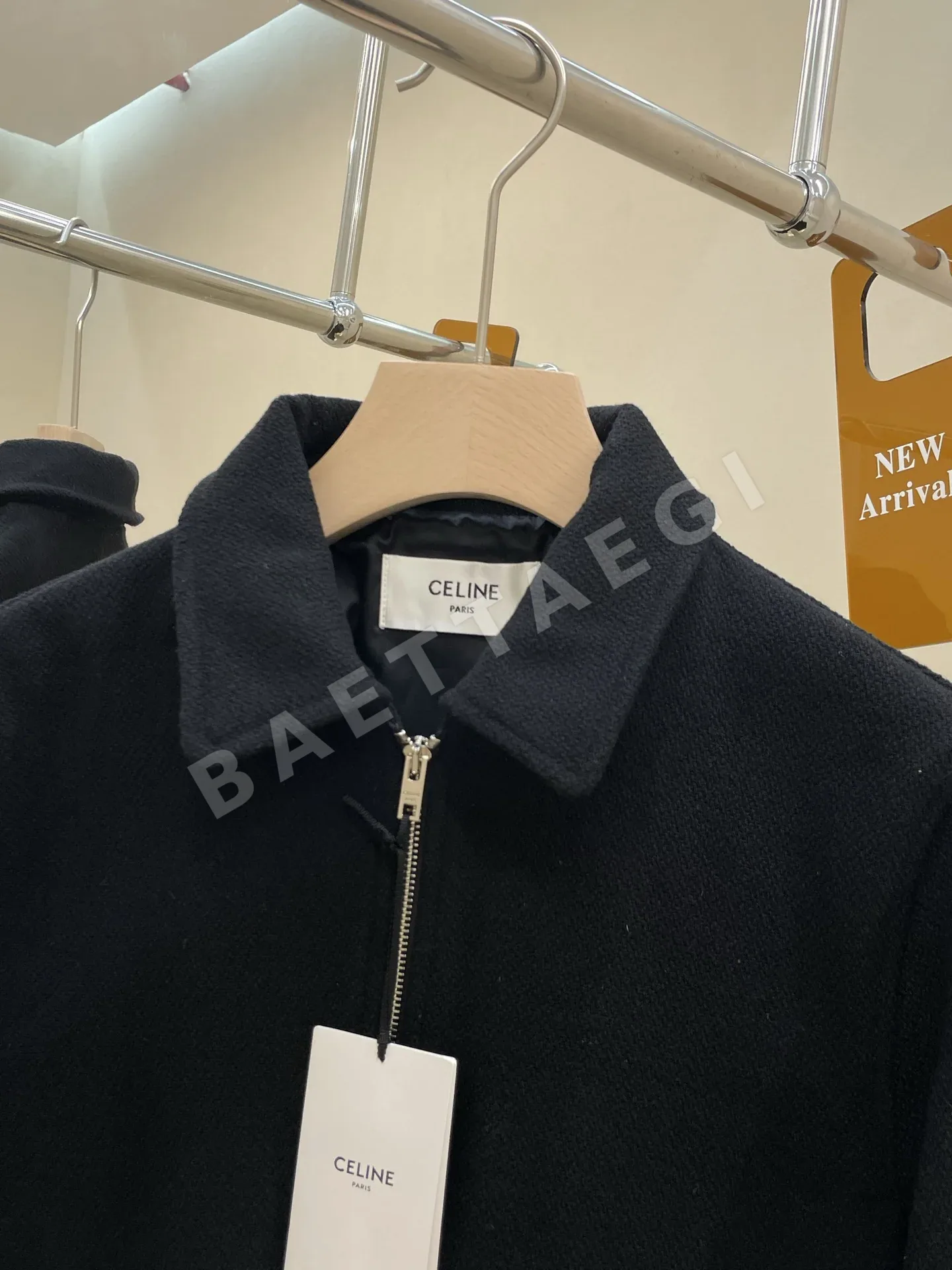 셀린느 블랙 울 테디 자켓 상세 이미지 6