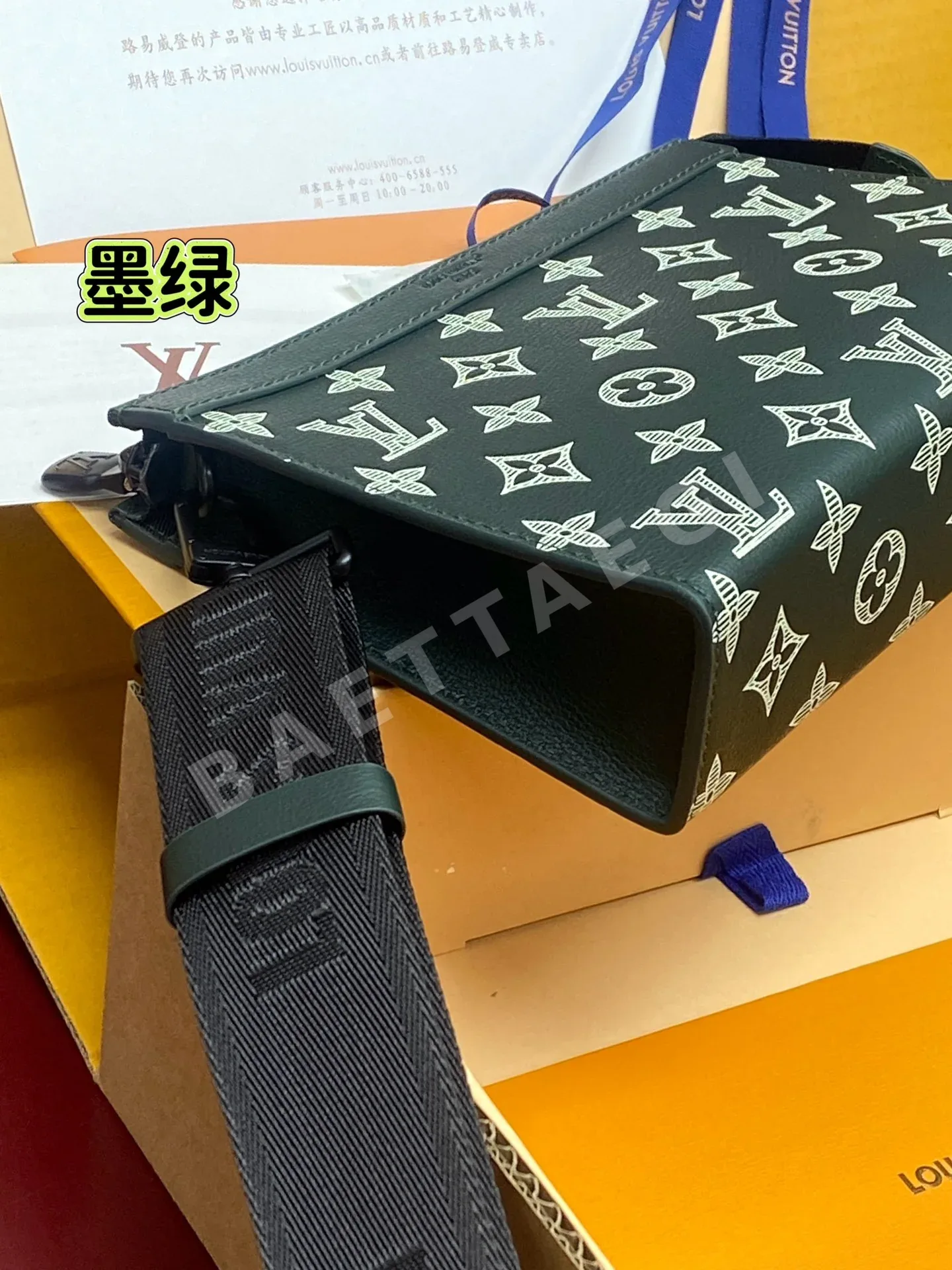 루이비통 가스통 미니 핸드백 다크 그린 M81115 상세 이미지 5