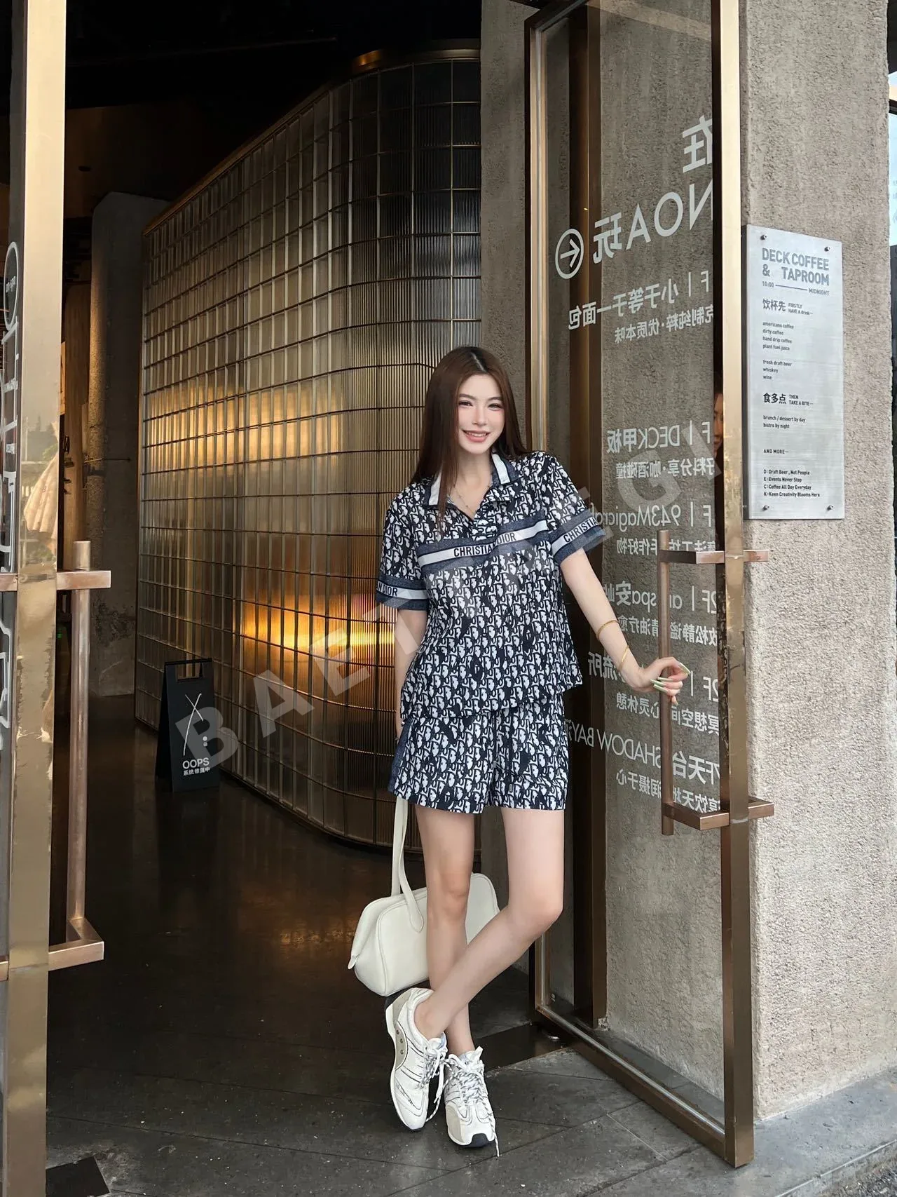 디올 모노그램 프린트 반바지 세트 114732