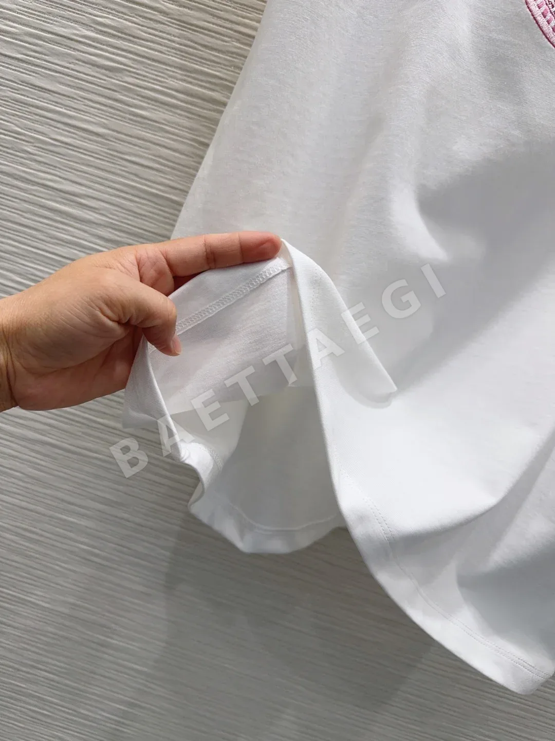 디올 여성 반팔 티셔츠 레귤러 핏 상세 이미지 6