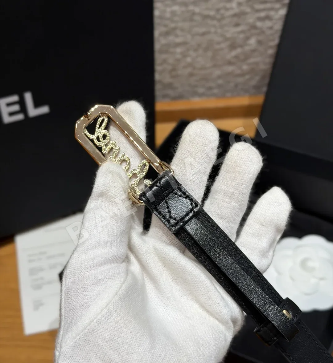 샤넬 퀼팅 램스킨 벨트 상세 이미지 4