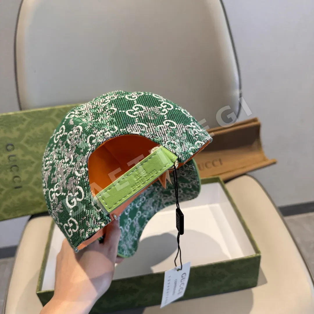 구찌 더블 G 데님 자카드 베이스볼캡 상세 이미지 8