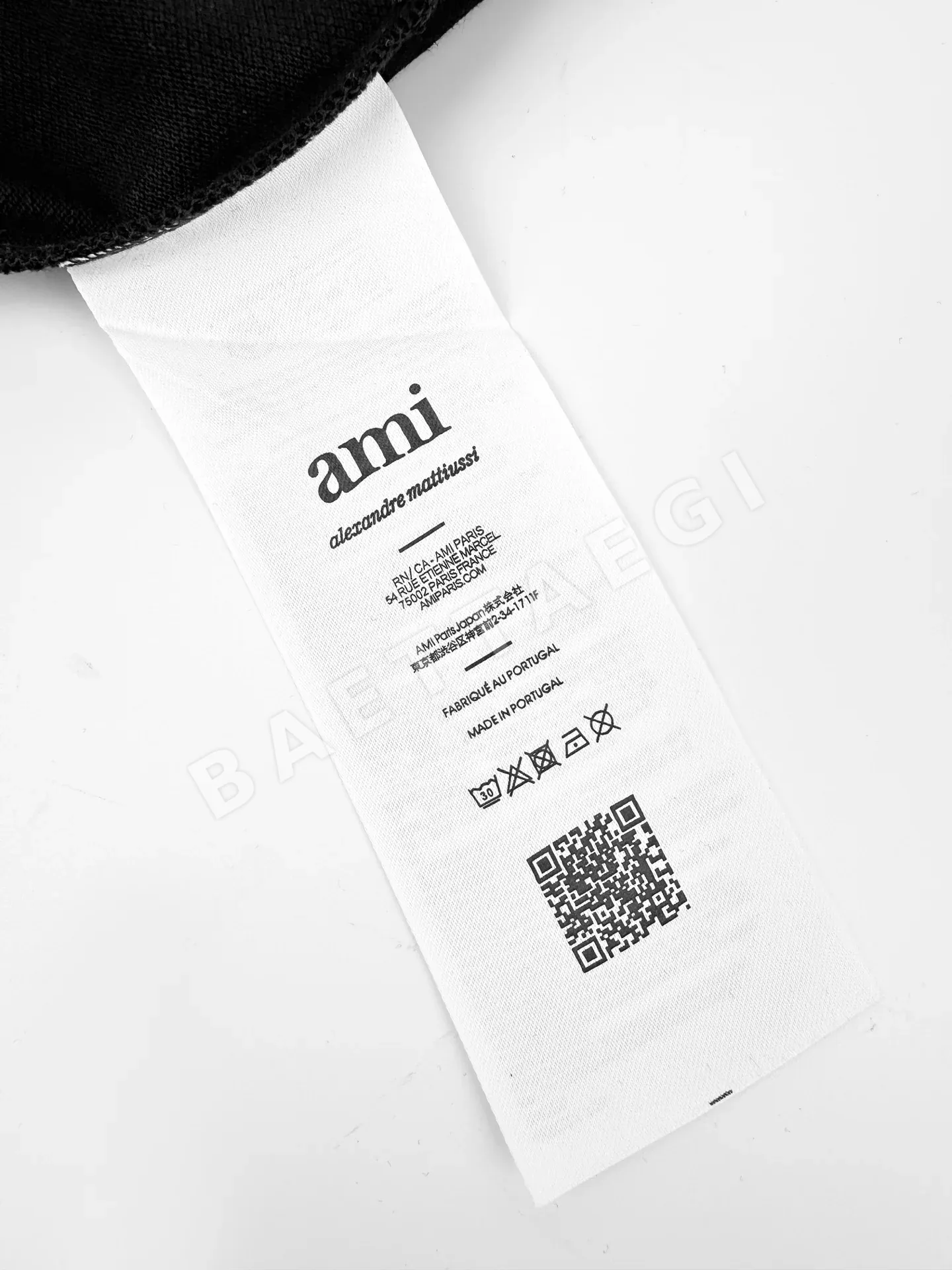 아미 자수 가슴 로고 남성 반팔티셔츠 상세 이미지 11