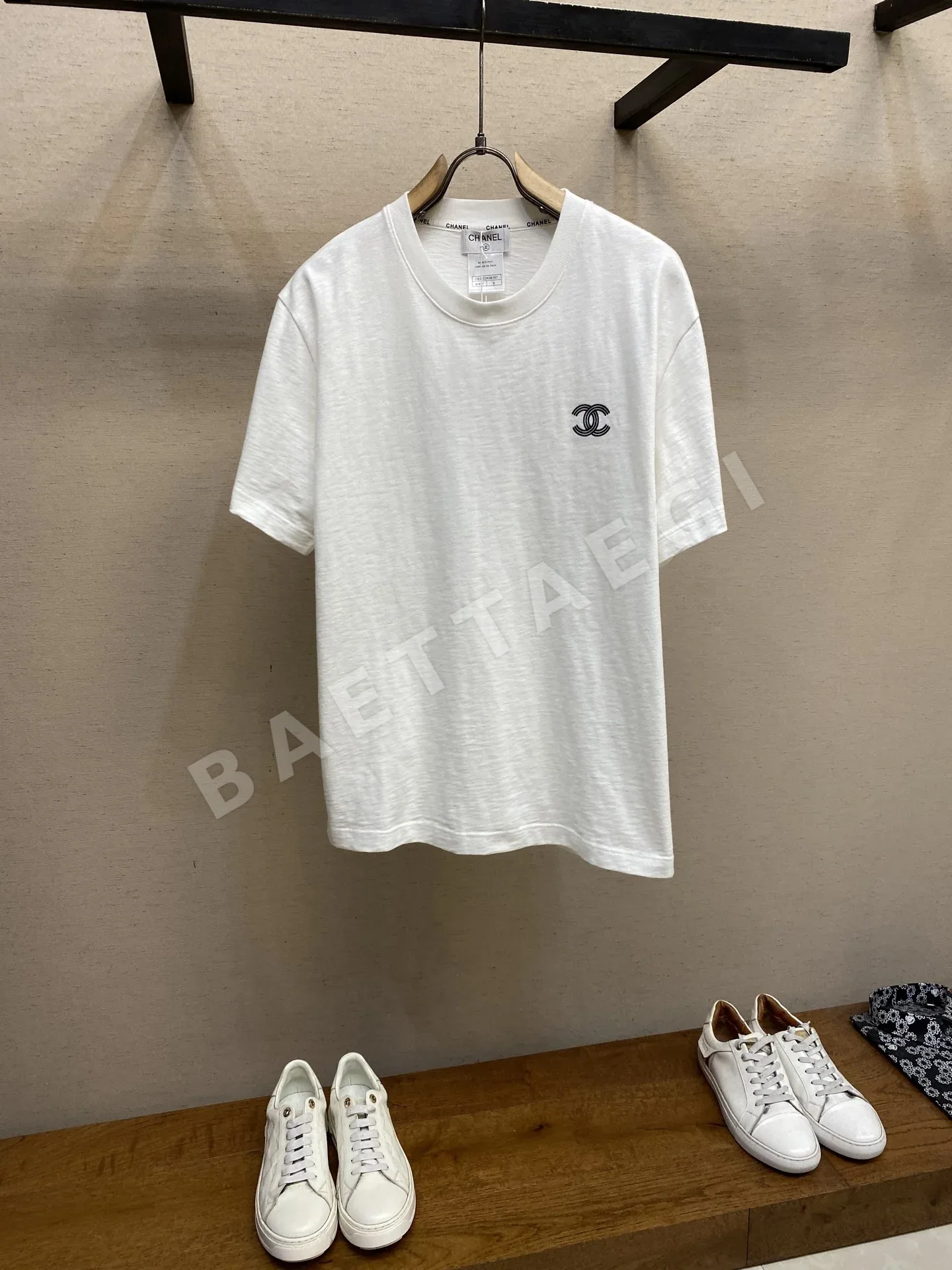 샤넬 빈티지 파리 자수 남성 반팔 티셔츠 49708