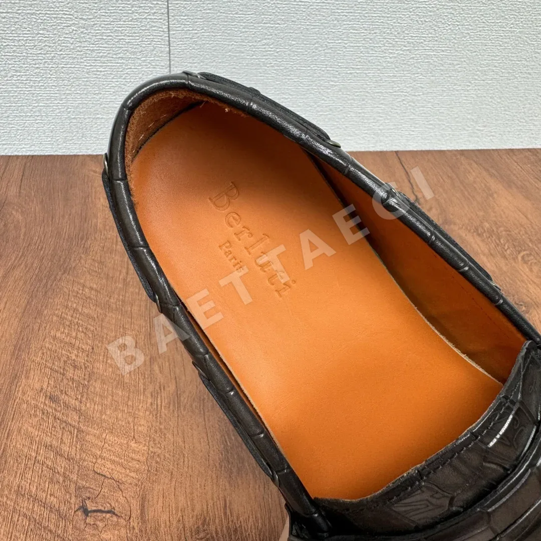 벨루티 로퍼 남성 그레이 카프스킨 상세 이미지 8