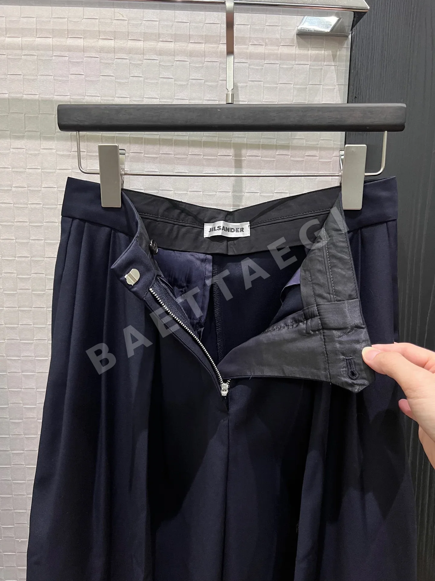 질샌더 울 V넥 블레이저 와이드 팬츠 세트 상세 이미지 8