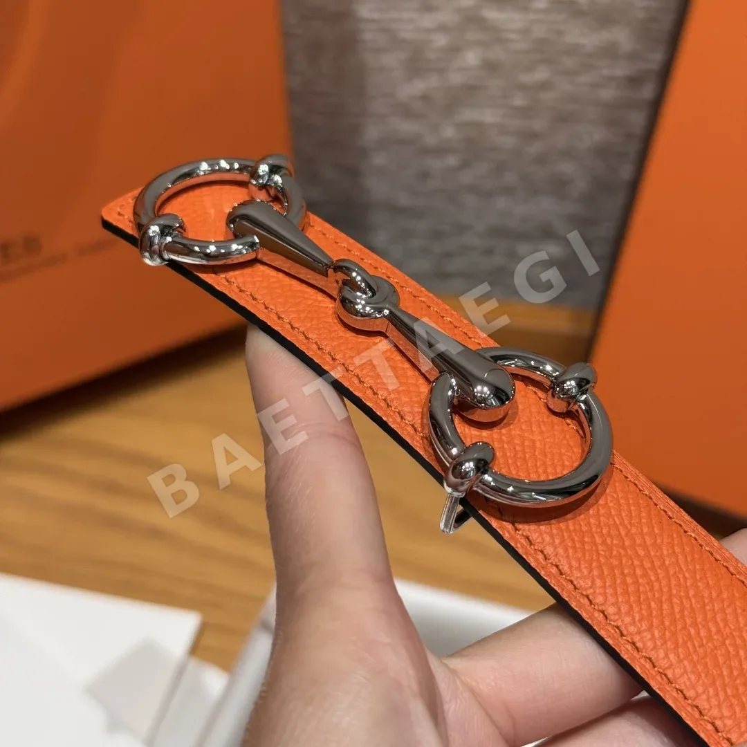 에르메스 헤리티지 양면 가죽 벨트 상세 이미지 4