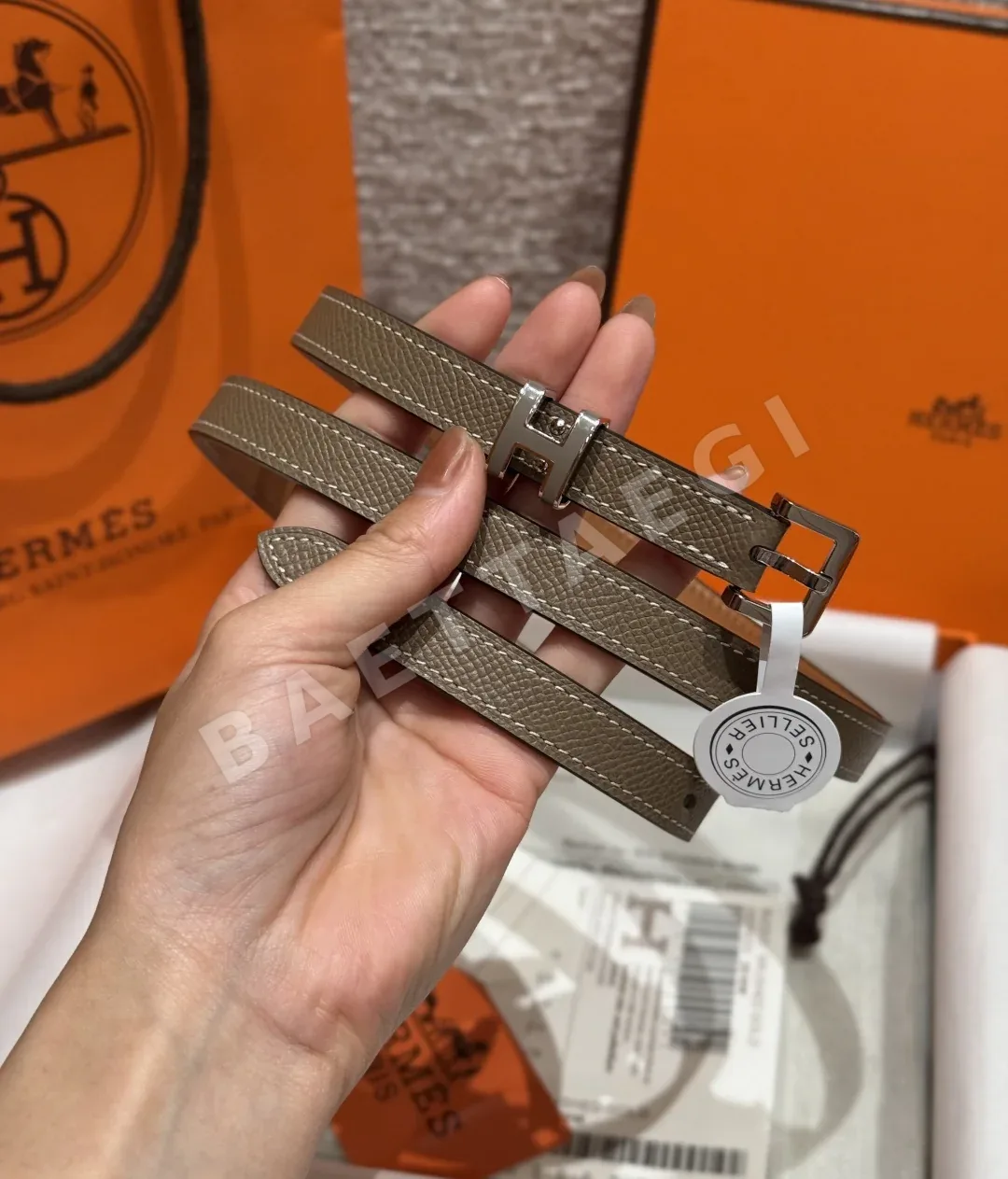 에르메스 팝 H 15mm 에포손 카프스킨 벨트 상세 이미지 2