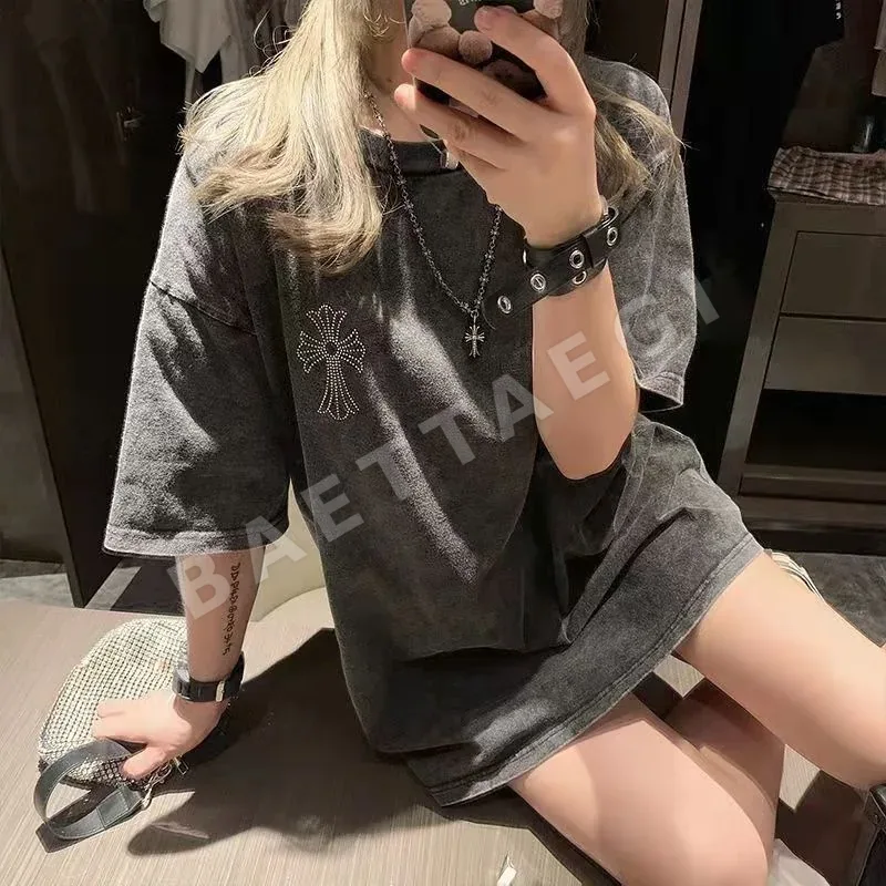 크롬하츠 스톤 인레이 크로스 목걸이 상세 이미지 7