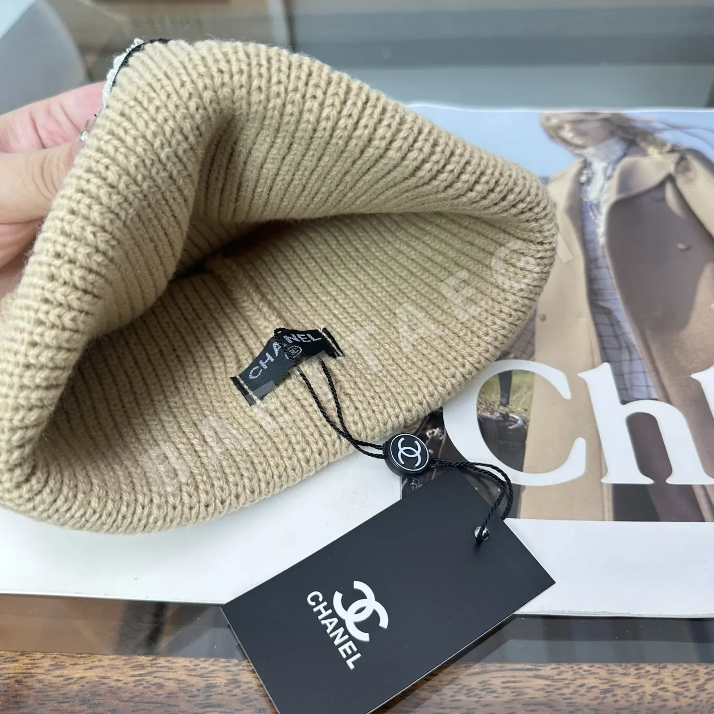 샤넬 니트 비니 모자 상세 이미지 6