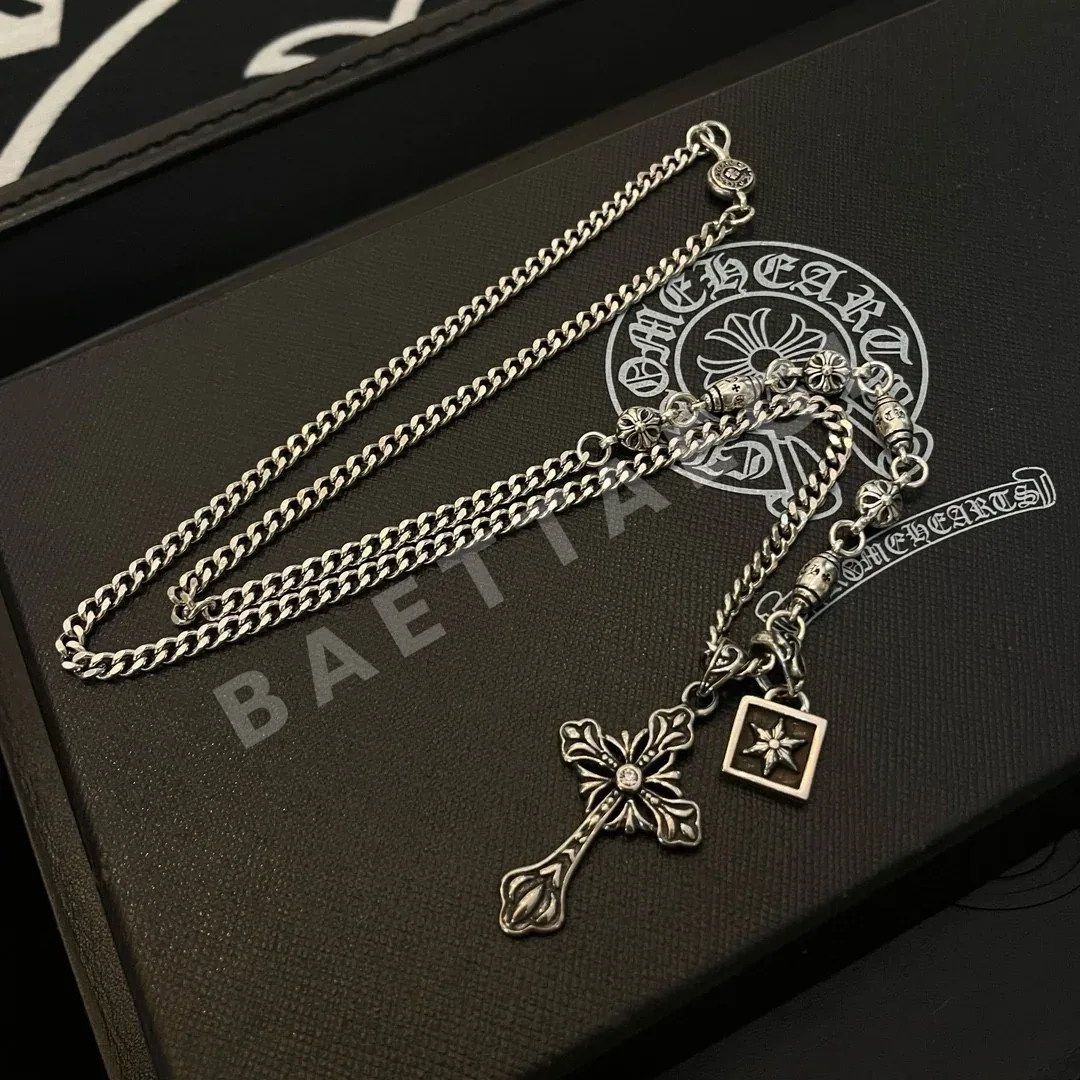 크롬하츠 크로스 스퀘어 팬던트 목걸이 상세 이미지 7