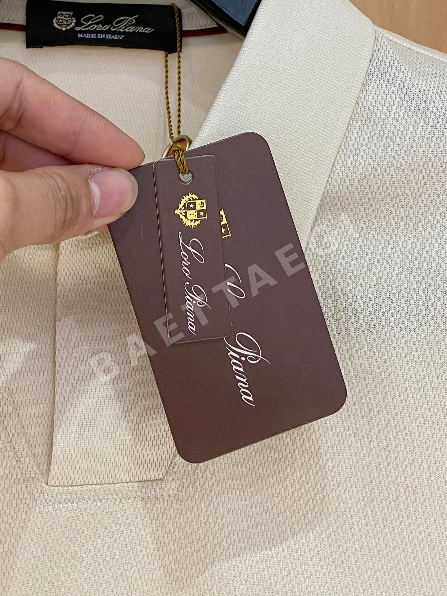 로로피아나 남성 린넨 반팔 티셔츠 상세 이미지 5